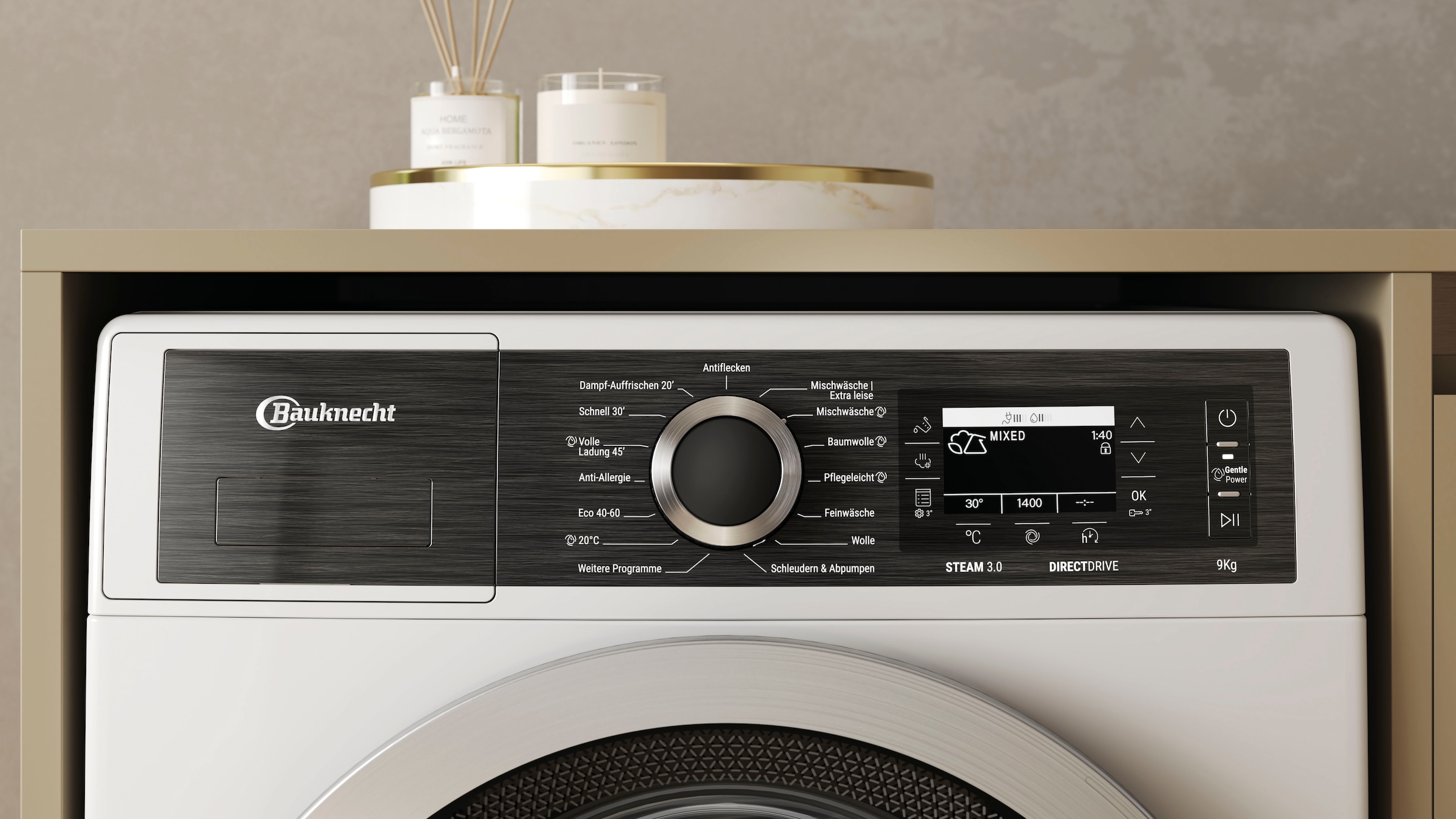 BAUKNECHT Waschmaschine »B7 99 SILENCE DE«, 9 kg, 1400 U/min