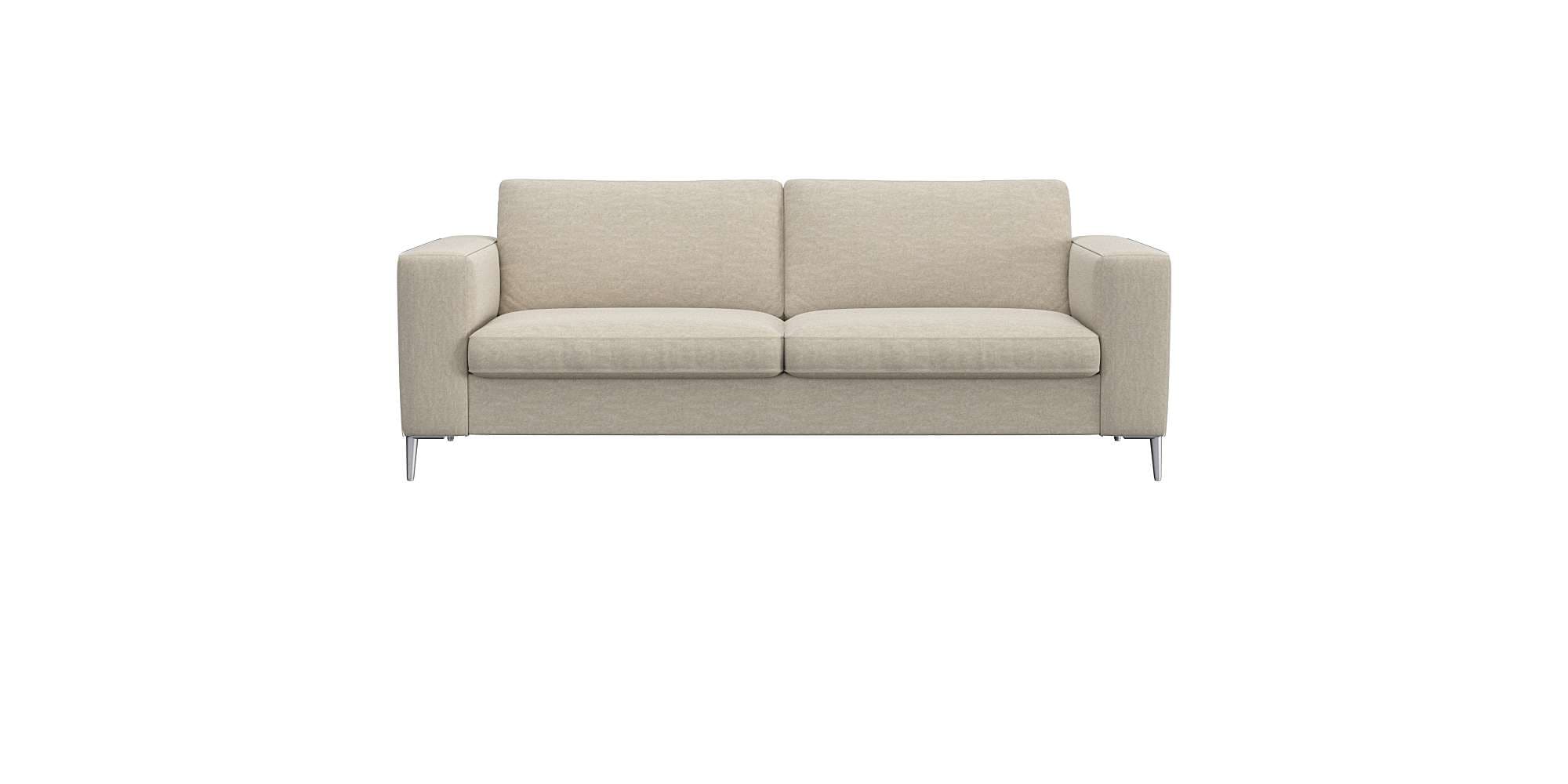 FLEXLUX 2,5-Sitzer "Fiore, super Sitzkomfort durch Kaltschaum im Sitz," breite Armlehnen, Füße Alu