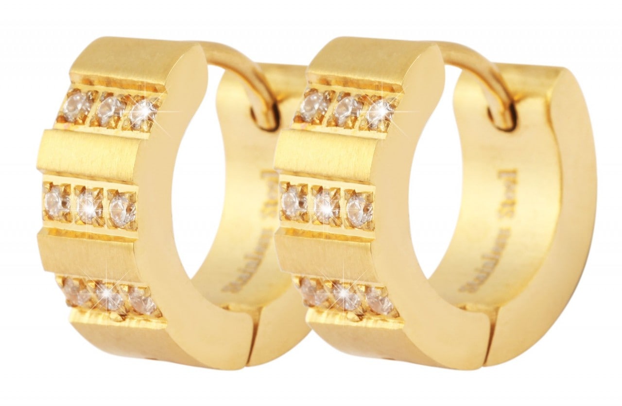 Adelia´s Paar Creolen »Damen Creolen aus Edelstahl Ø 9 mm«