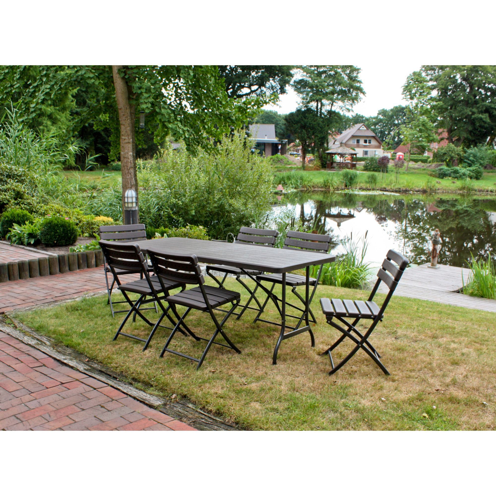 Garden Pleasure Garten-Essgruppe »TABORA«, (Set, 7 tlg.)