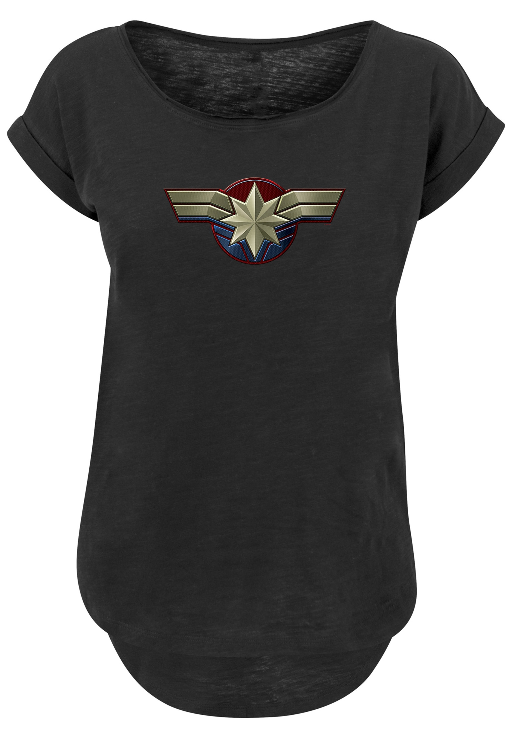 F4NT4STIC T-Shirt »Marvel Captain Marvel Chest Emblem«, Print