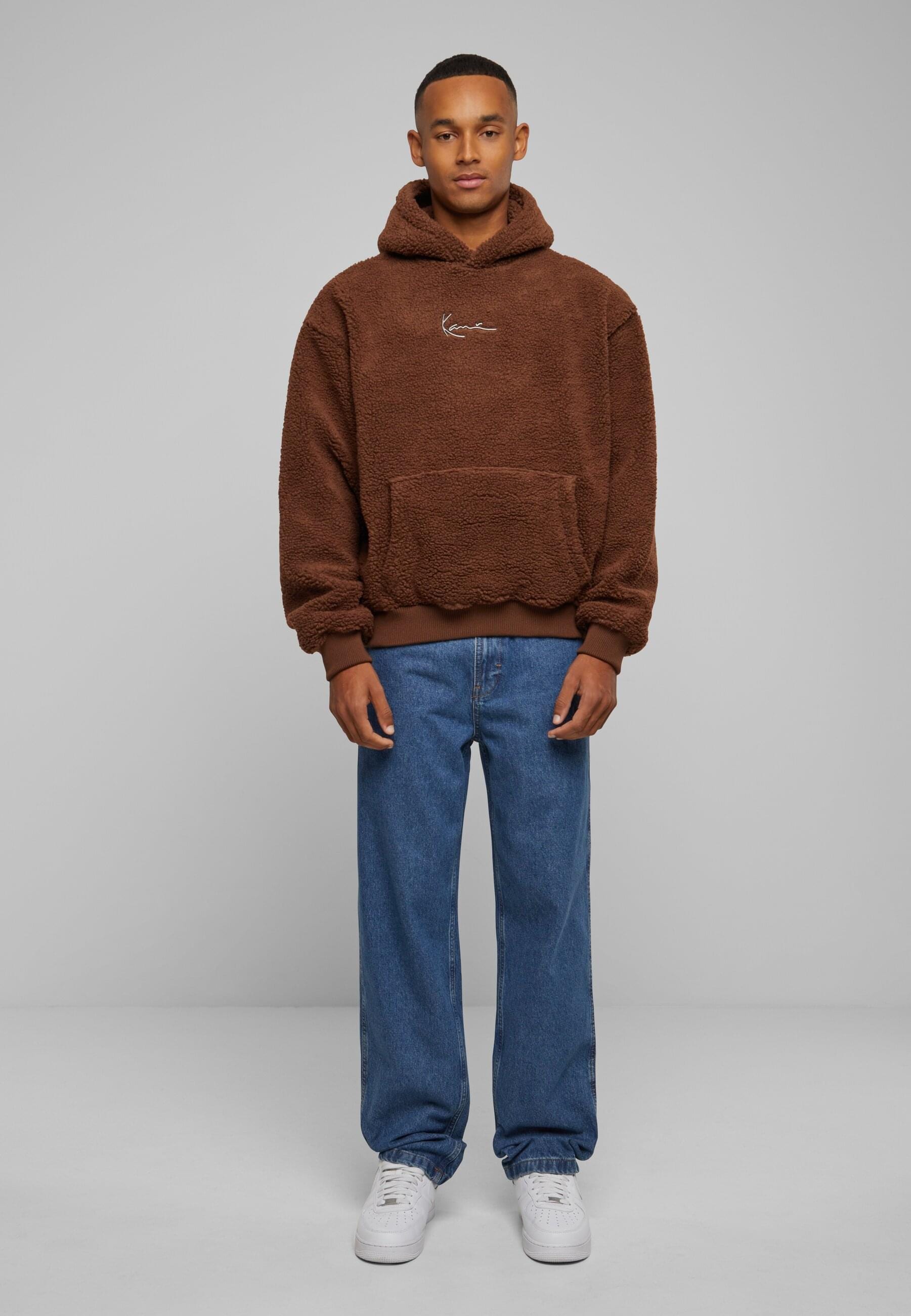 Karl Kani Longsleeve »Karl Kani Herren KM233-020-2 KK Metal Signature Teddy Os Hoodie«, (1 tlg.)