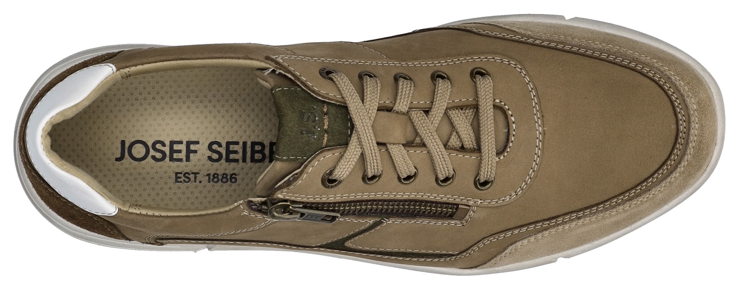 Josef Seibel Sneaker »Enrico 33«, Schnürschuh, Komfortschuh, Freizeitschuh mit Reißverschluss