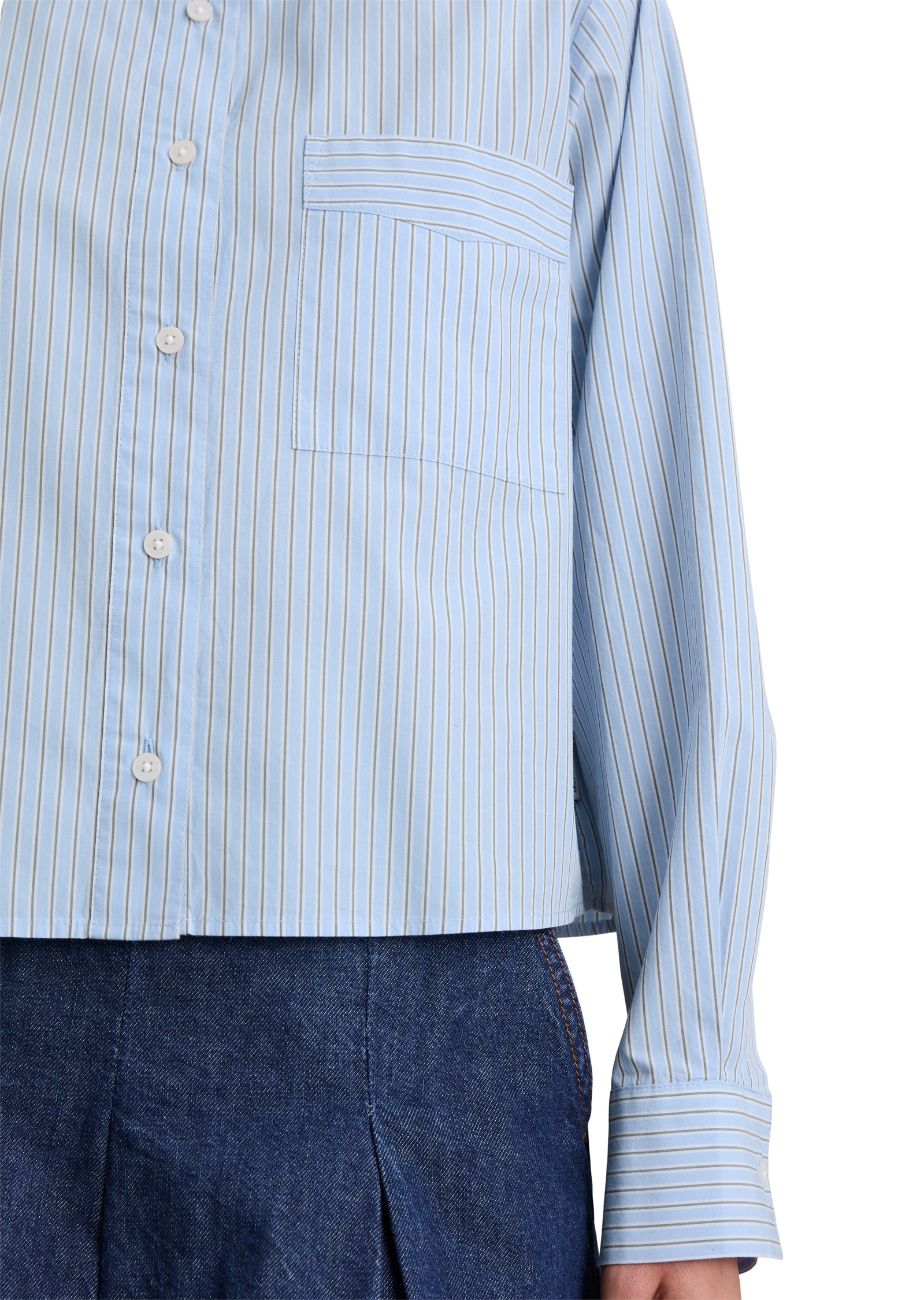 Marc O'Polo DENIM Langarmbluse »aus Papertouch Popeline«