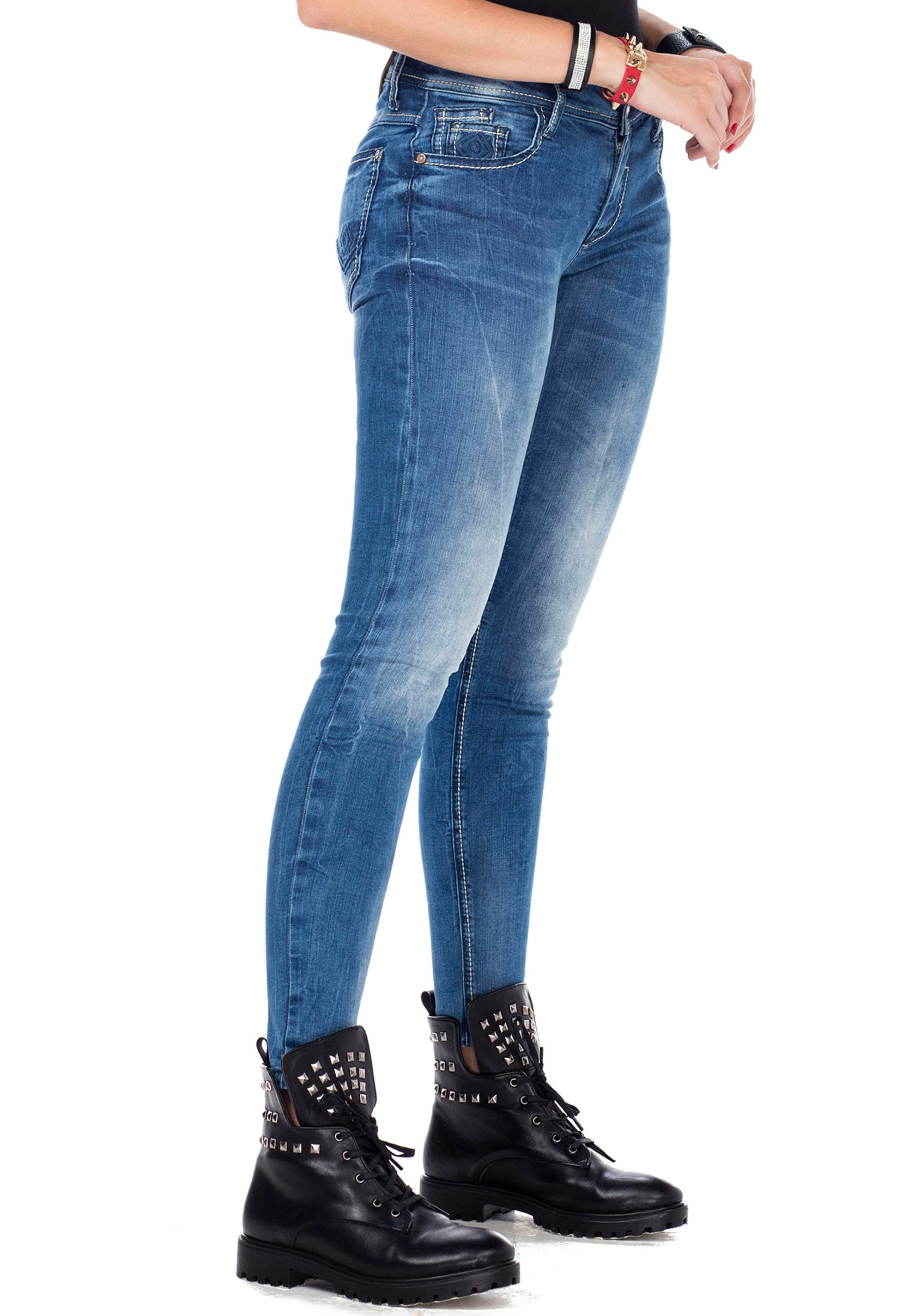 Cipo & Baxx Slim-fit-Jeans mit Stretch