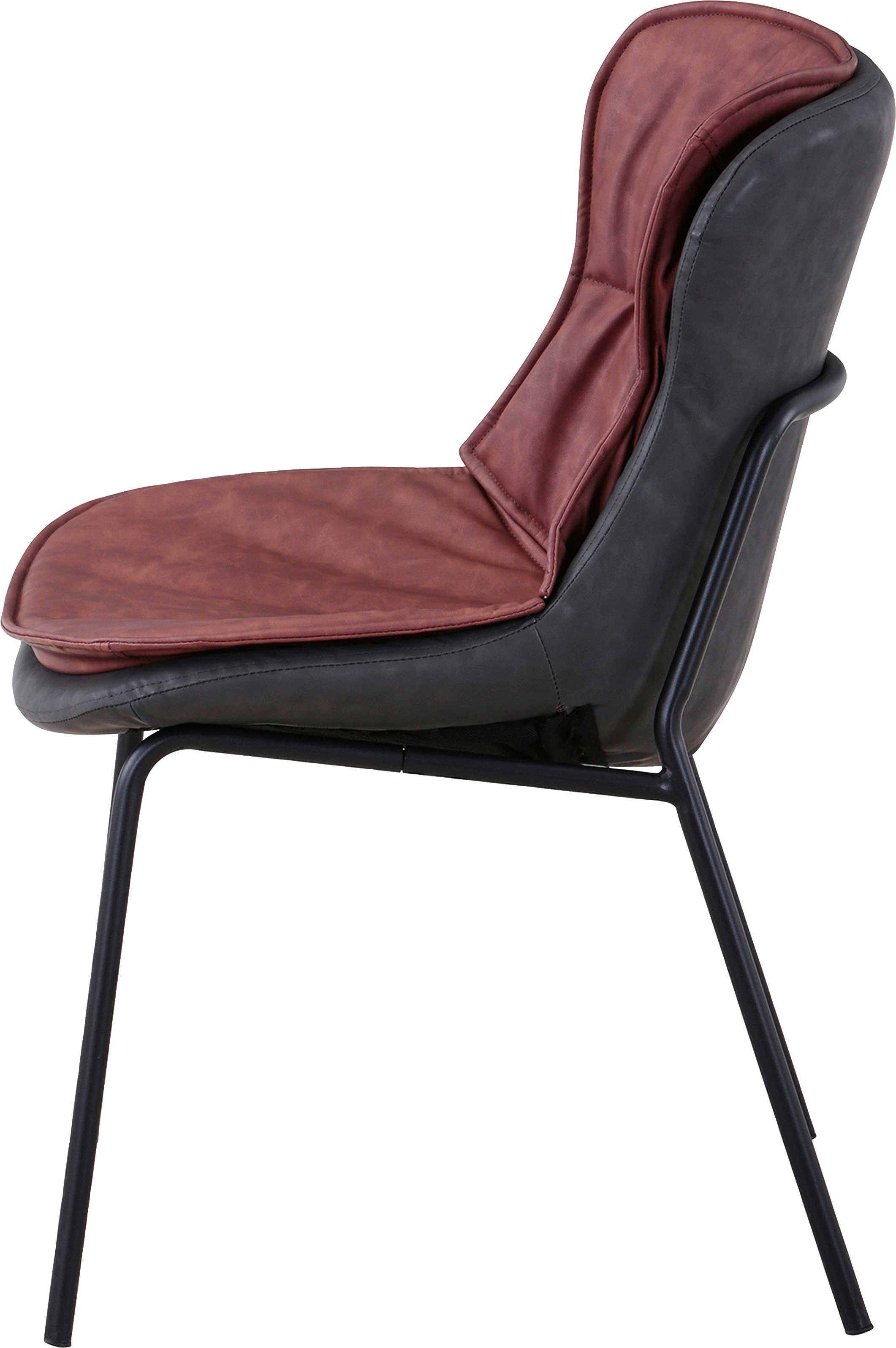 Kayoom Polsterstuhl, 1 St., pflegeleicht, bequem, angenehme Sitzfläche, mit trendigen Ziernähten