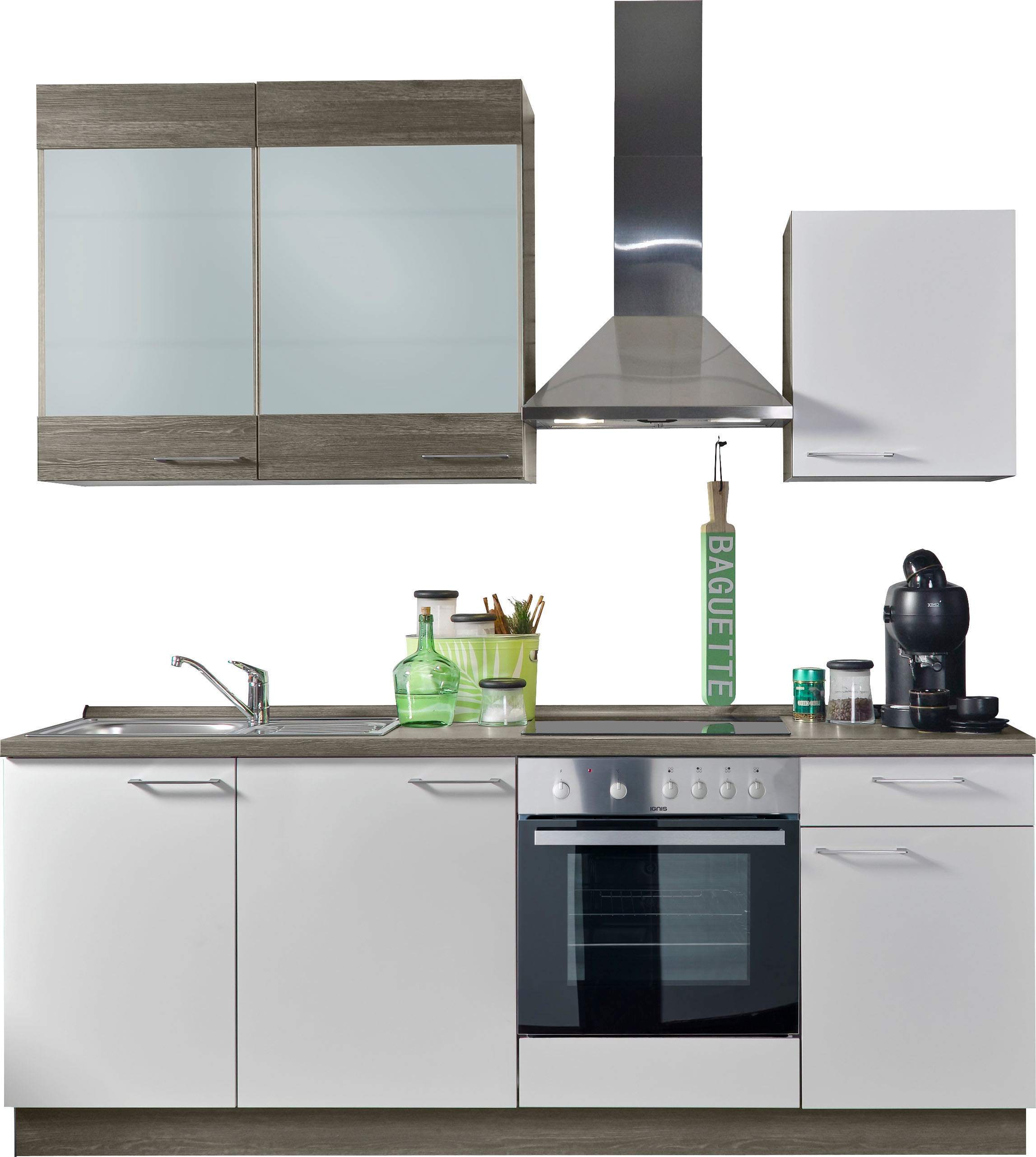 KOCHSTATION Küchenzeile ""KS-Trea", wahlweise mit E-Geräten, höhenverstellb günstig online kaufen