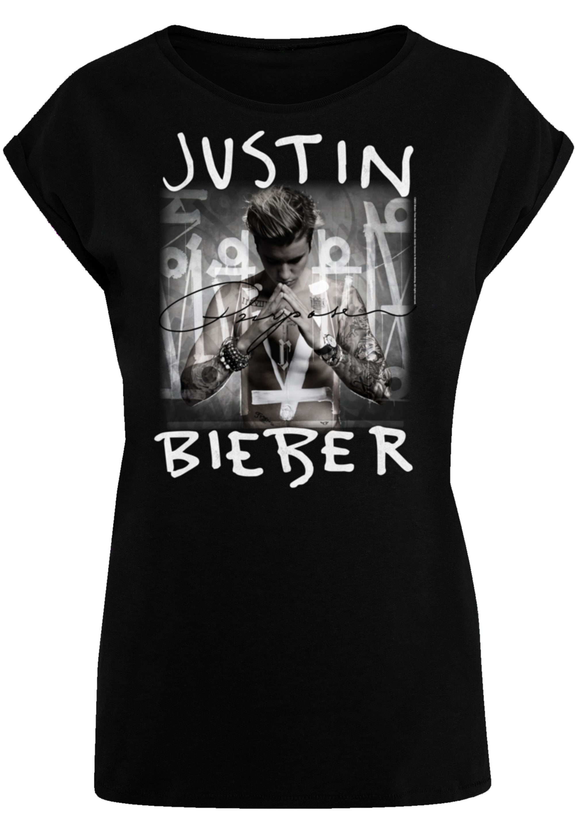 F4NT4STIC T-Shirt »Justin Bieber Purpose Album Cover«, Premium Qualität, Musik, By Rock Off