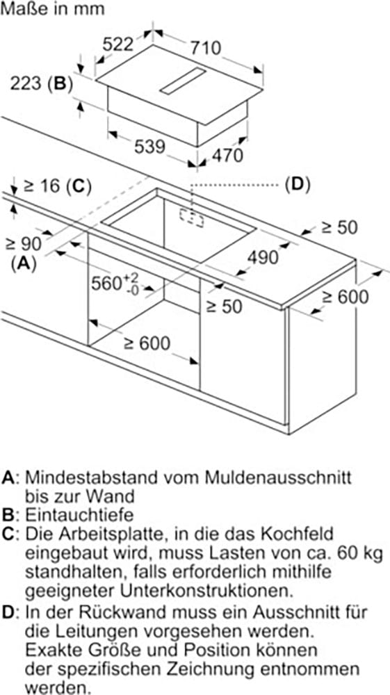 BOSCH Kochfeld mit Dunstabzug »PVQ711F15E«