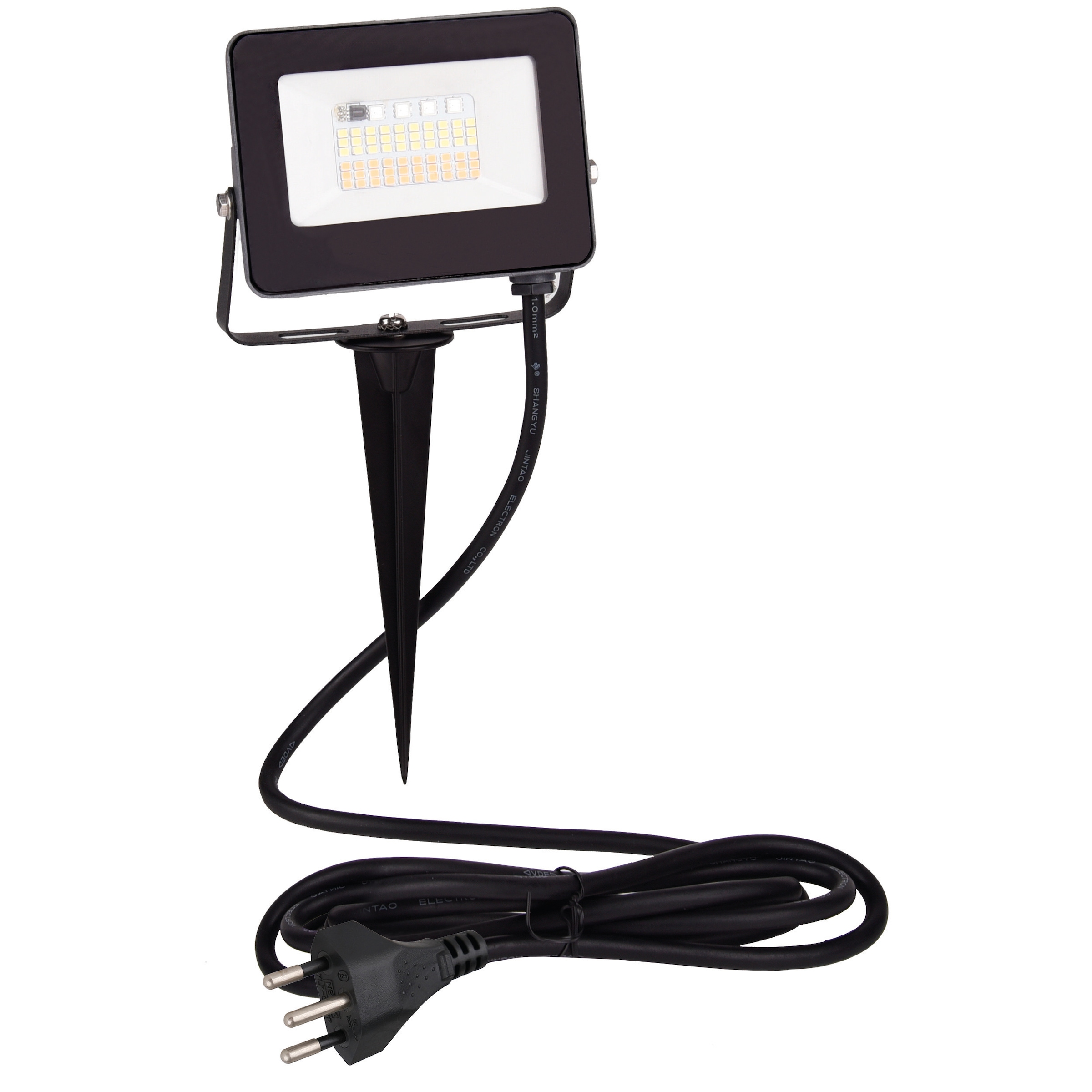 näve LED Gartenstrahler »Pia« LED-Modul 1 Stk. RGB | warmweiß - kaltweiß RGBW, Memory, Nachtlicht, dimmbar, Fernbedienung, Zuleitung 300cm