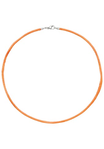 JOBO Kette ohne Anhänger, Seidenkette orange 42 cm kaufen