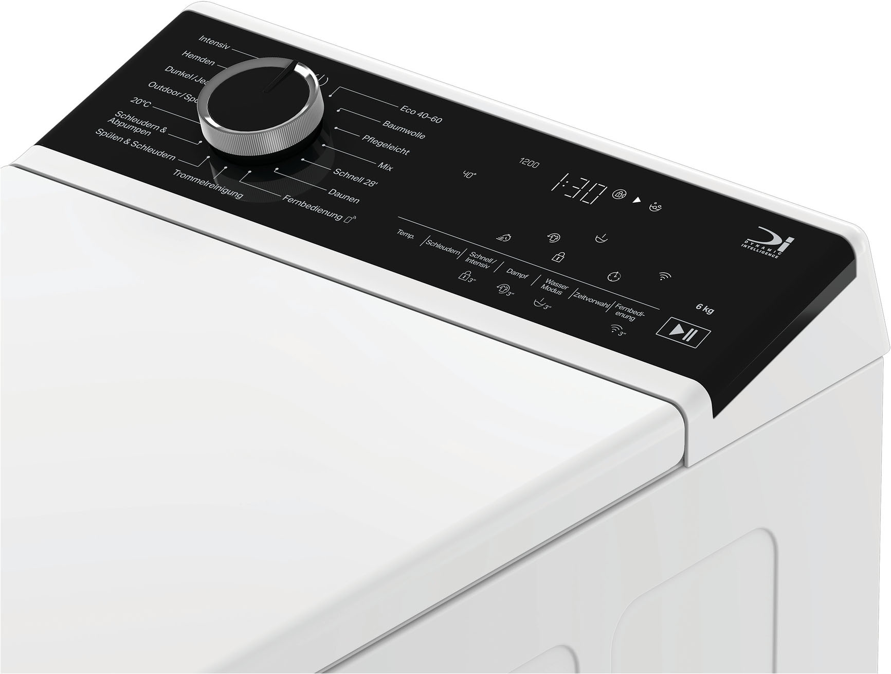 BAUKNECHT Waschmaschine Toplader »TBK Super Eco 6A BW« 6 kg 1200 U/min HomeWhiz – smarte Vernetzung für mehr Komfort