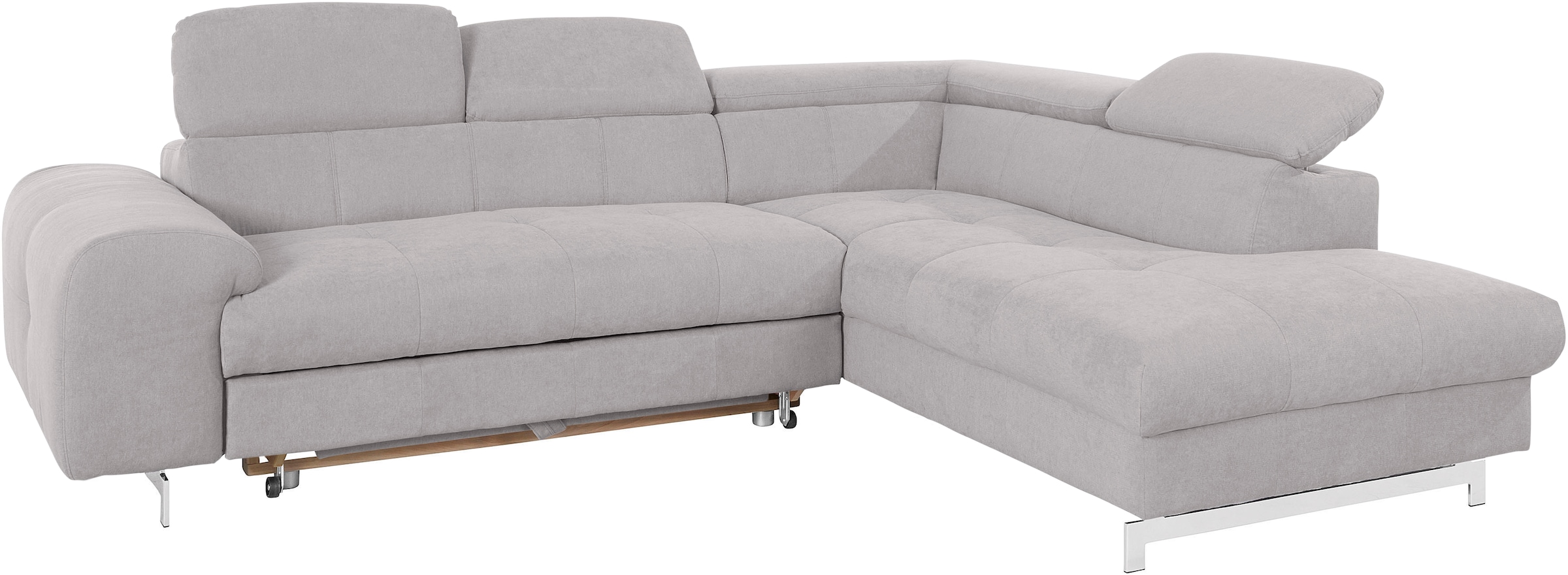 COTTA Ecksofa »Chef L-Form«, mit Kopfteilverstellung, wahlweise mit Bettfunktion