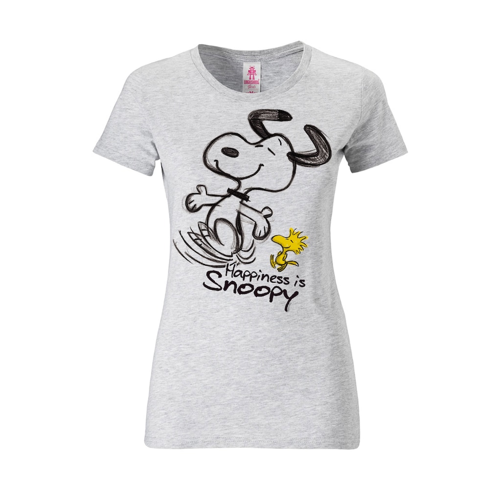 LOGOSHIRT T-Shirt »Snoopy & Woodstock Happiness«