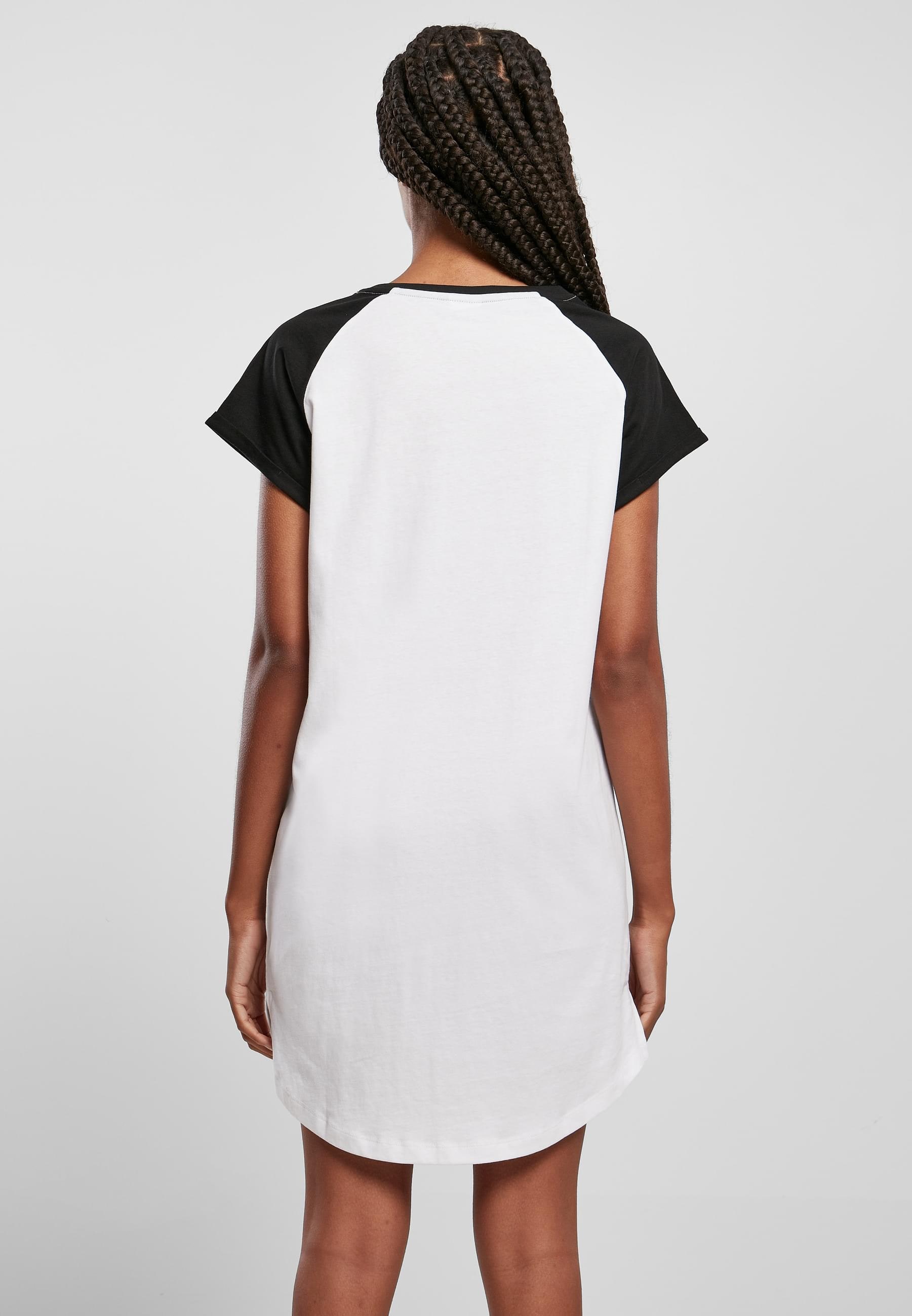 URBAN CLASSICS Shirtkleid »Urban Classics Damen Ladies Contrast Raglan Tee Dress«, (1 tlg.)