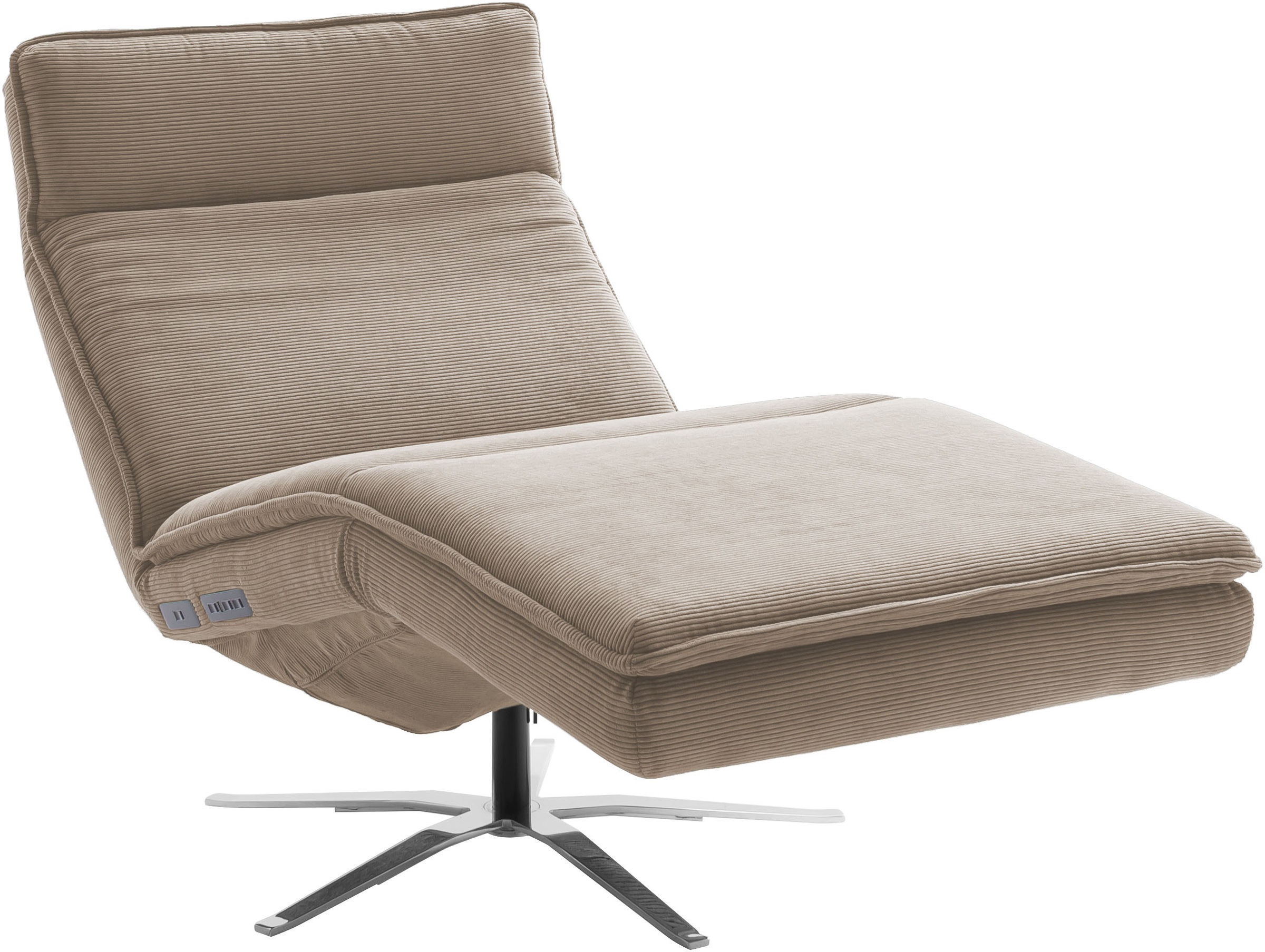 SCHÖNER WOHNEN-Kollektion Relaxsessel "Belize, Ergonomischer Liege-Luxus zum Entspannen" Herz-Waage-Position, motorische Verstellung & USB-Anschluss