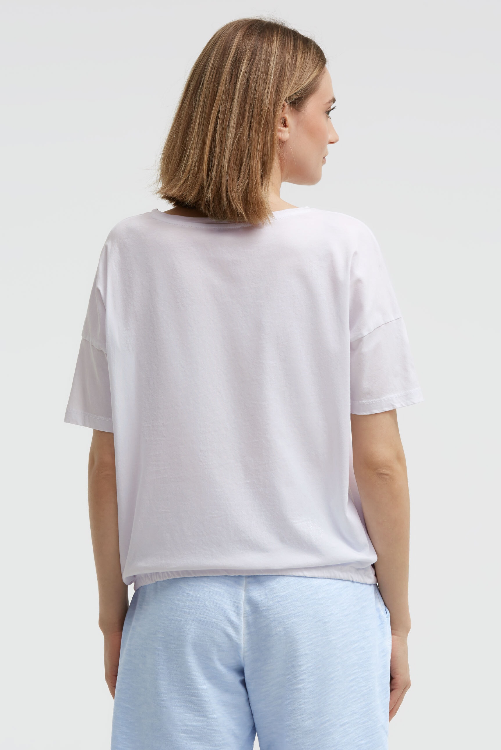 SOCCX Rundhalsshirt mit überschnittener Schulter