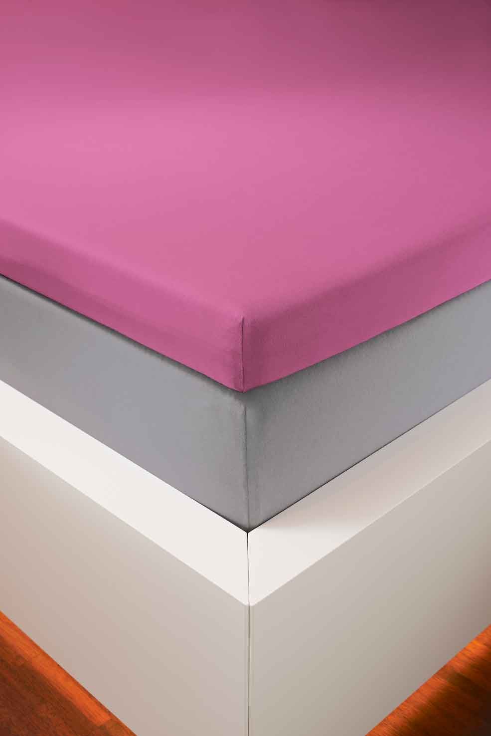 bellana Spannbettlaken "bellana deluxe für Topper, mit Elasthan, Premium Jersey 230 g/m²" mit 5% Elasthan, für Topper mit 4-10cm Höhe, bügelfrei, faltenfrei
