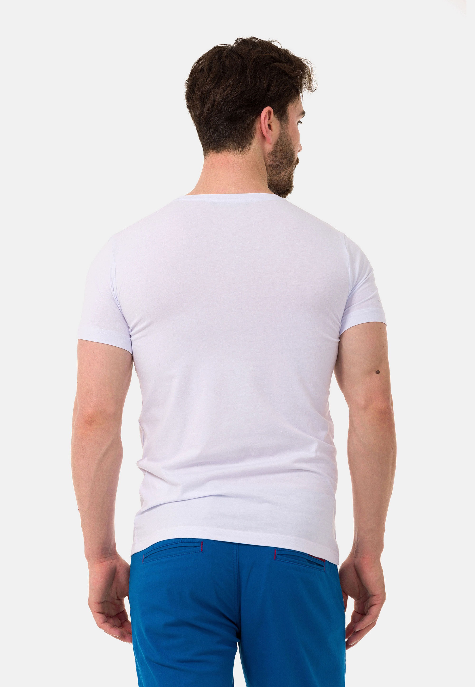 Cipo & Baxx T-Shirt »T-Shirt«, mit Rundhals-Ausschnitt