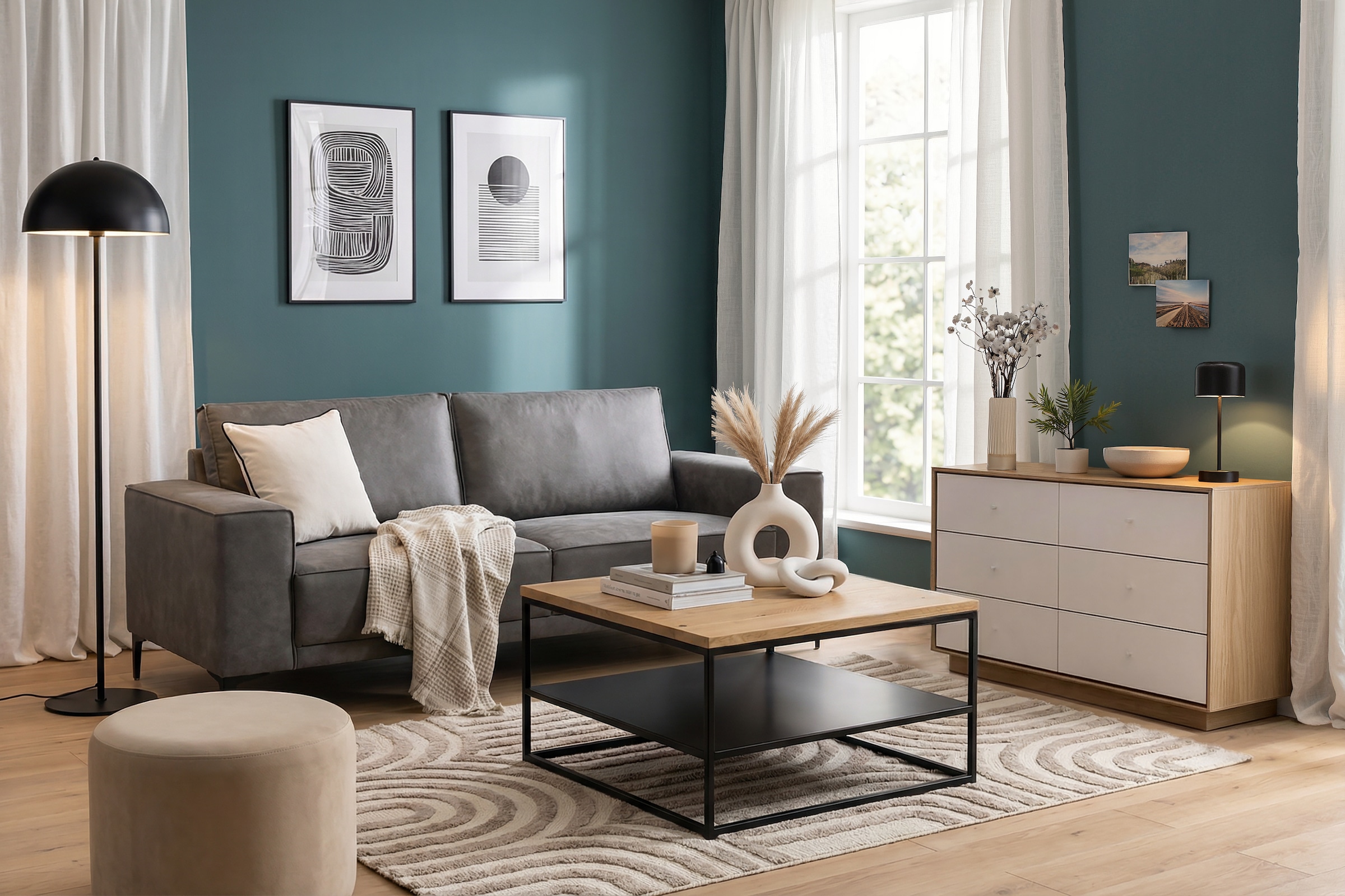 OTTO home 3-Sitzer "OLAND, B: 224 cm - Skandi-Design" Struktur, Flachgewebe günstig online kaufen