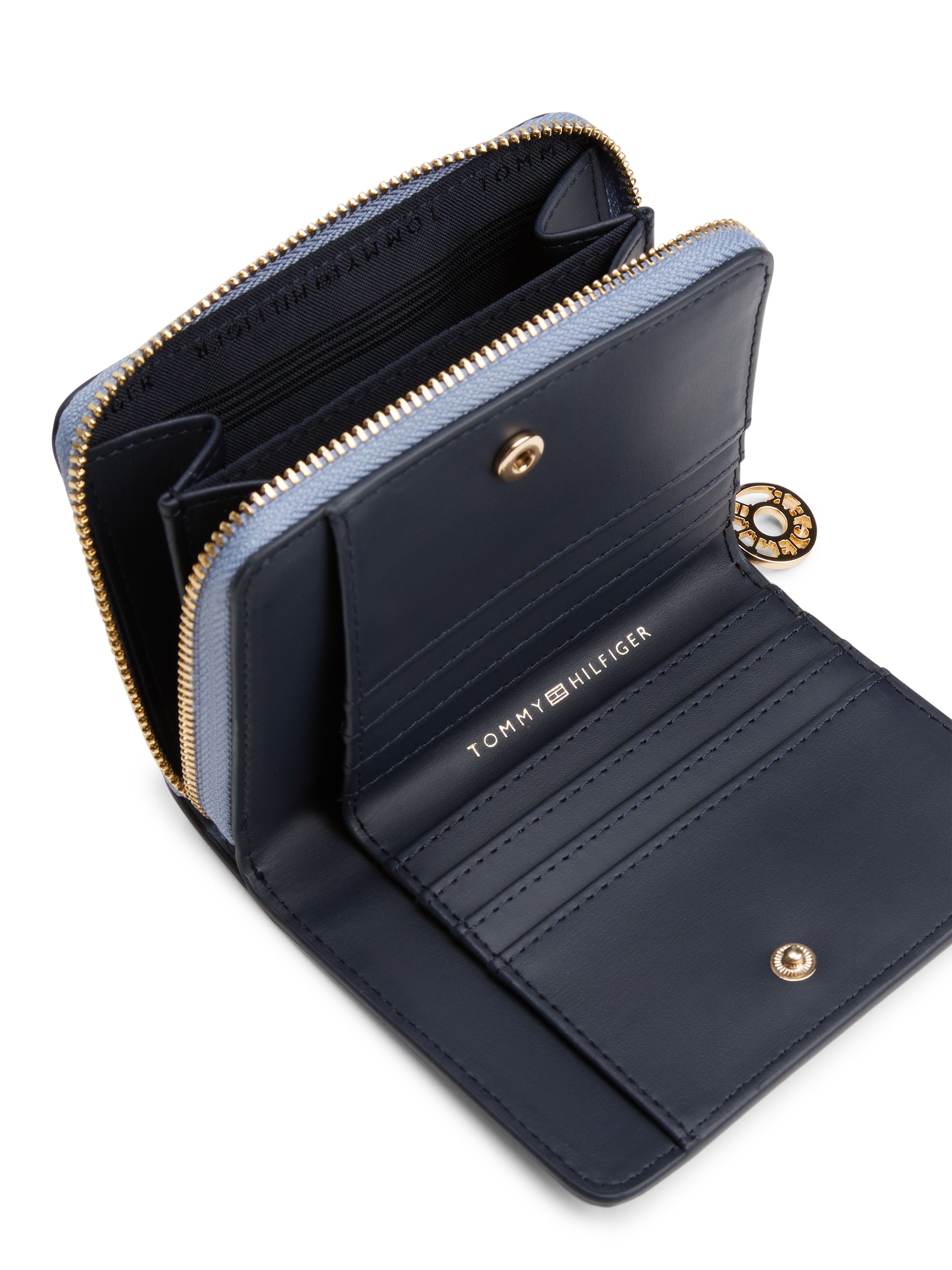 Tommy Hilfiger Geldbörse "TH DISTINCT MED ZA", Damen Geldbeutel, Portemonna günstig online kaufen
