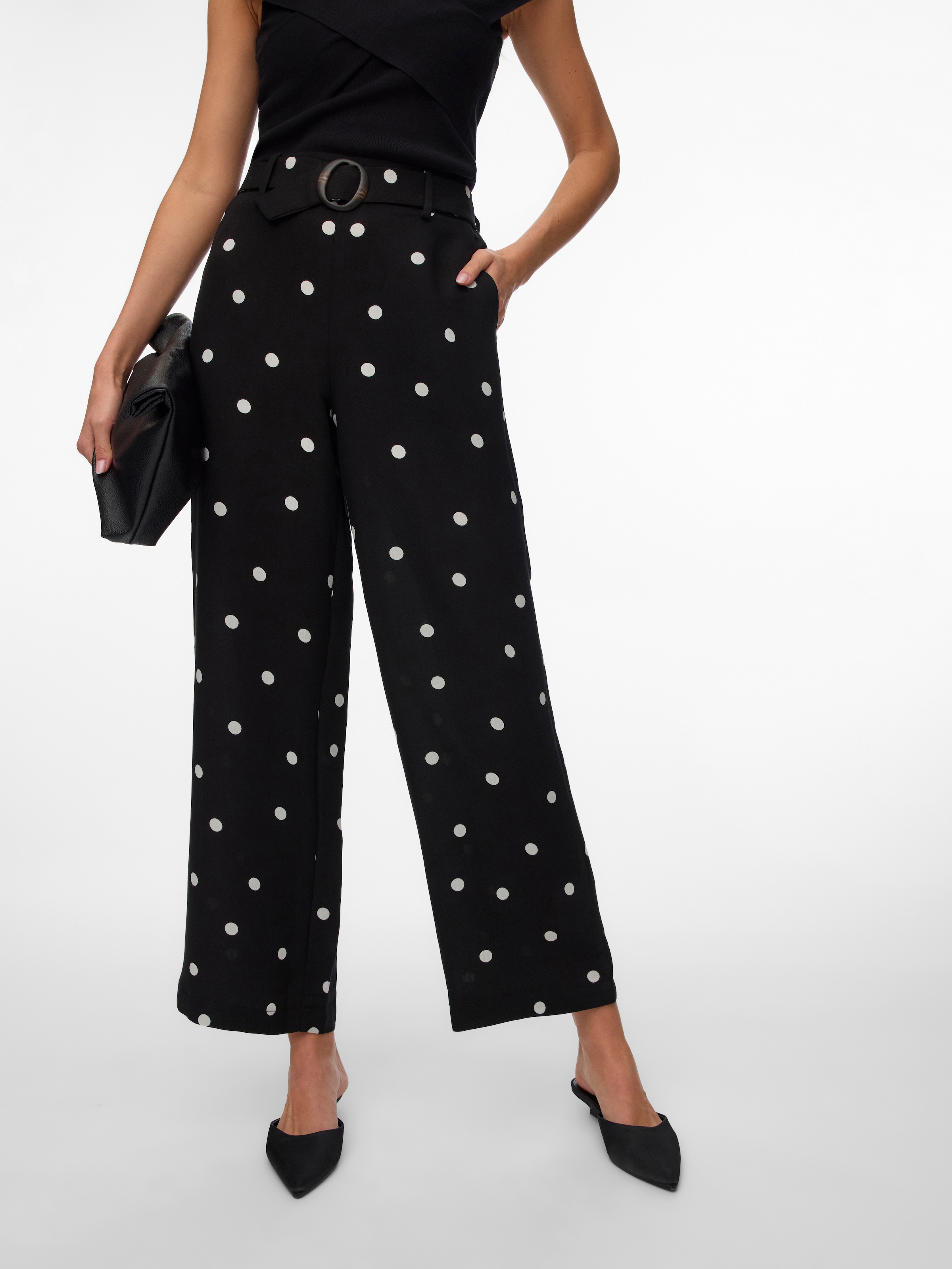 Vero Moda Schlupfhose »VMJOAN HW WIDE PANT WVN BTQ«  Viskosemischung