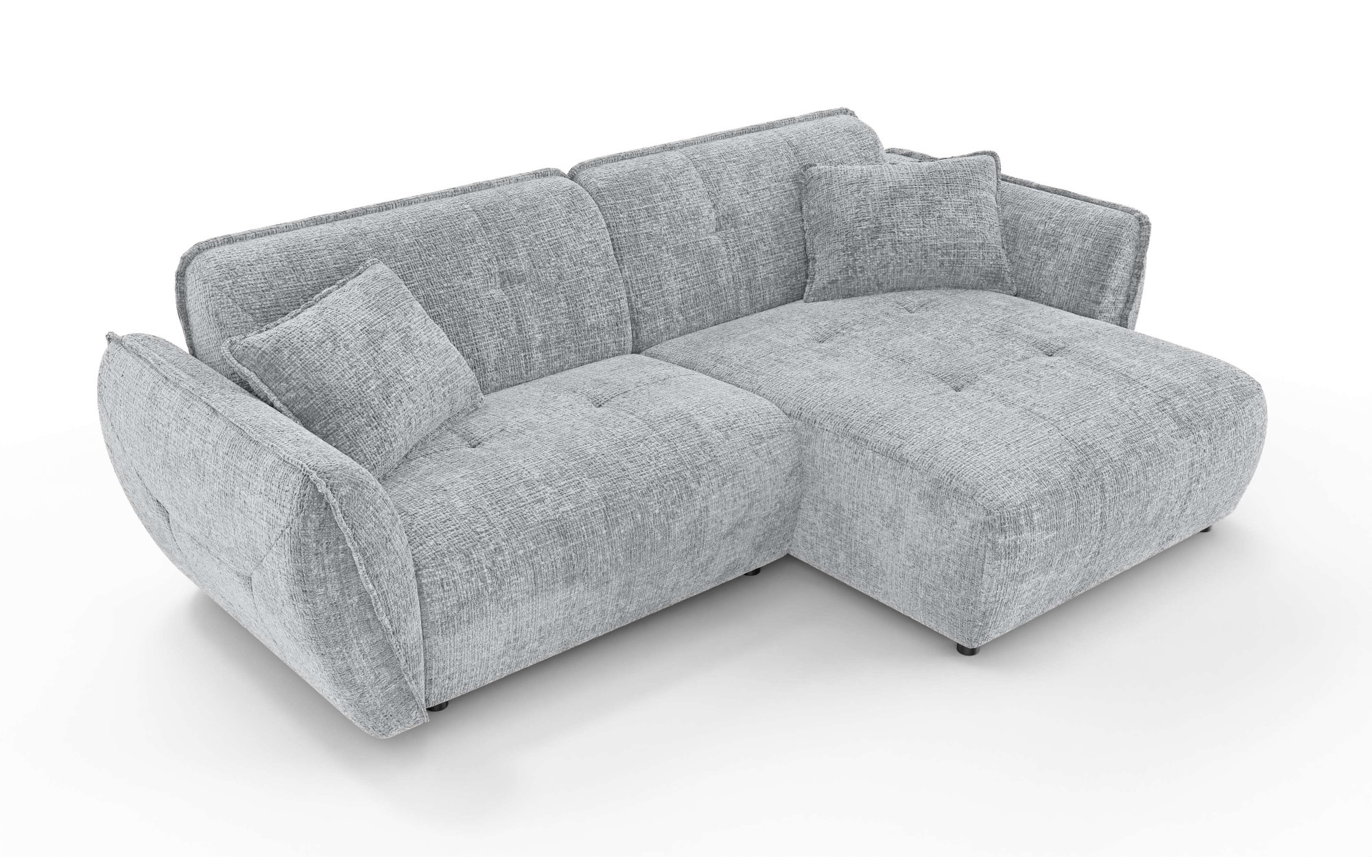 Home affaire Ecksofa "MIRELDA L-Form mit Steppungen, Recamiere rechts/links günstig online kaufen