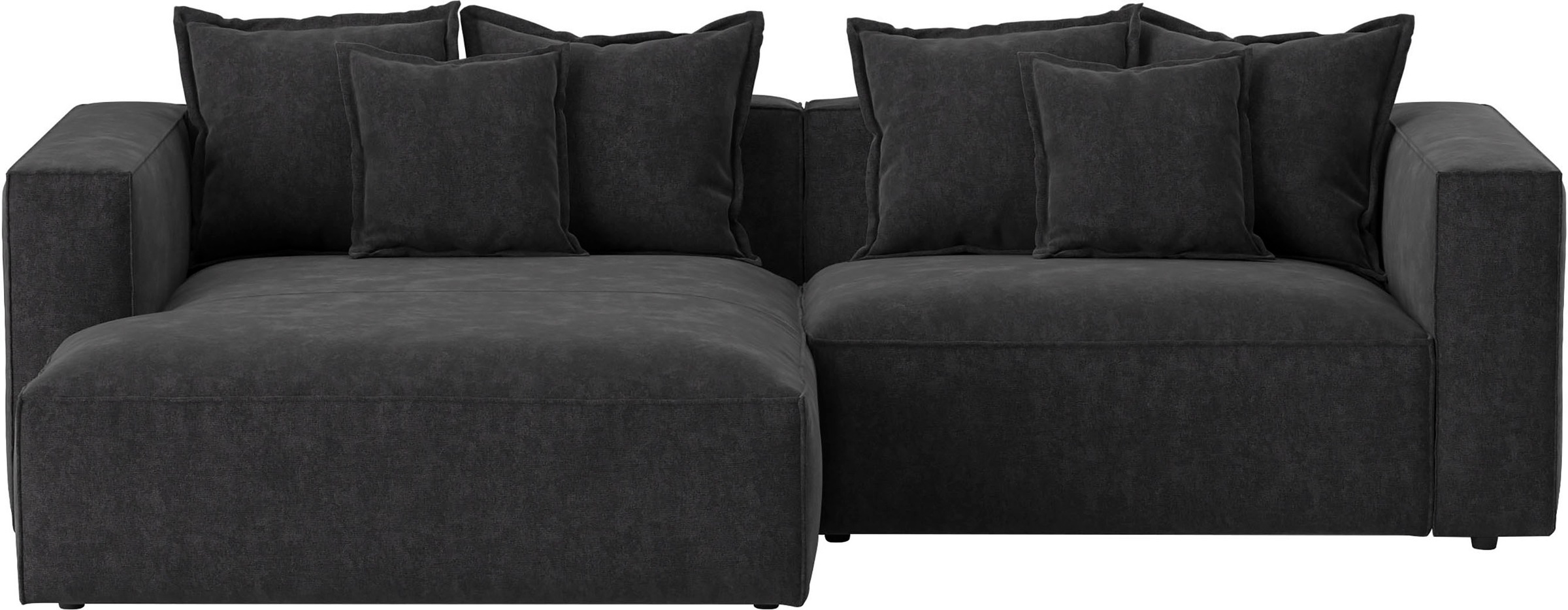 INOSIGN Ecksofa "Cowboy L-Form", mit 6 Kissen, kubisches Sofa günstig online kaufen