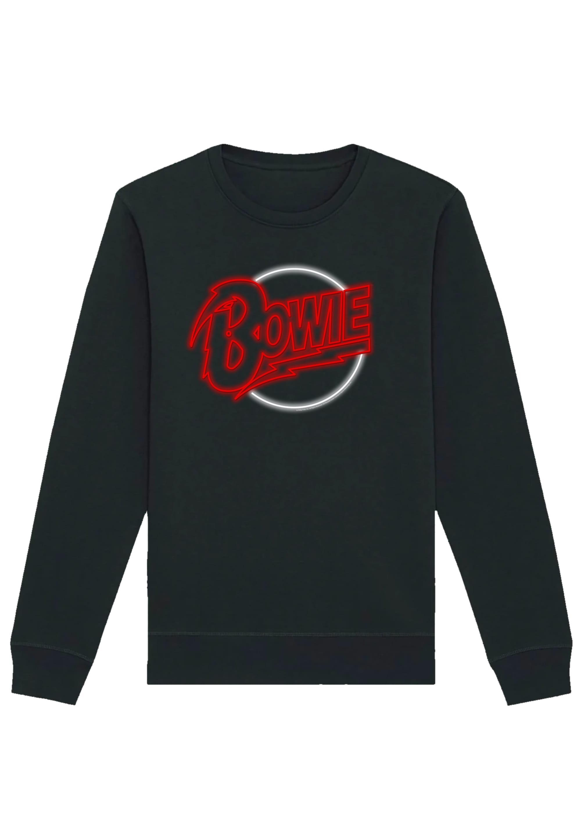 F4NT4STIC Sweatshirt »David Bowie Neon Logo«, Premium Qualität