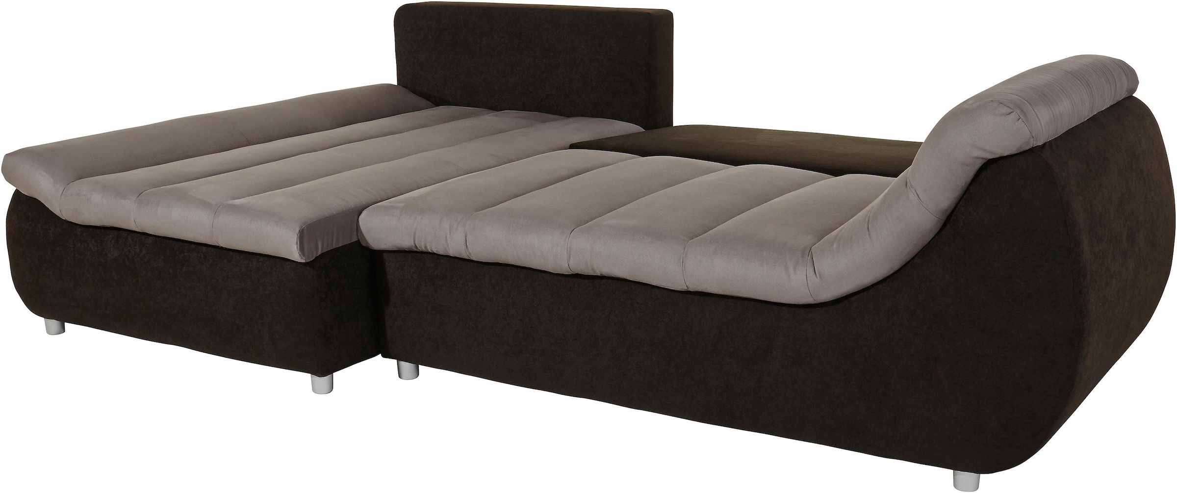 INOSIGN Ecksofa »Imola modern und elegant, bequem, aktuelle Steppung im Sitz, L-Form«, inkl. Bettfunktion und Bettkasten