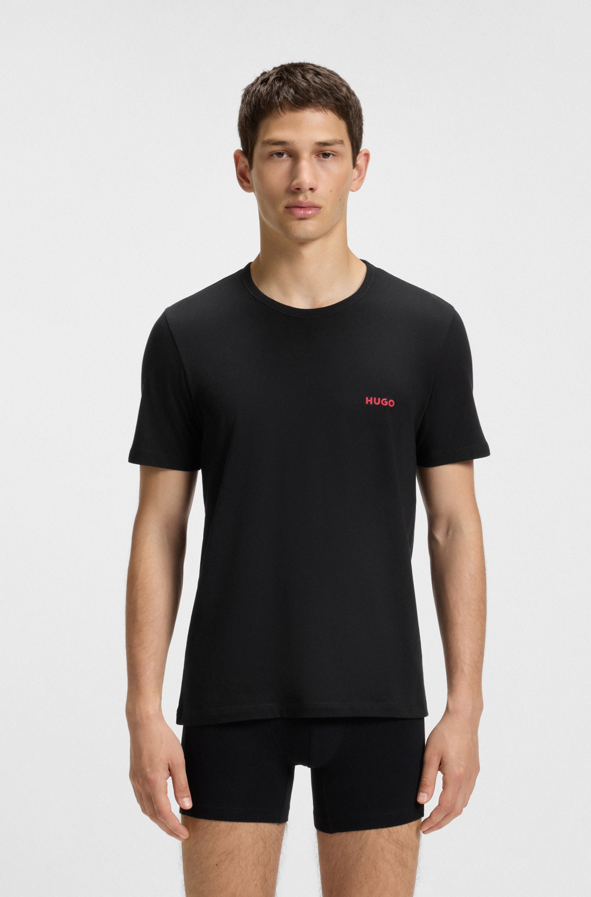 Thumbnail - HUGO Underwear T-Shirt "RN TRIPL" Packung, 3 Stk. mit Rundhalsausschnitt