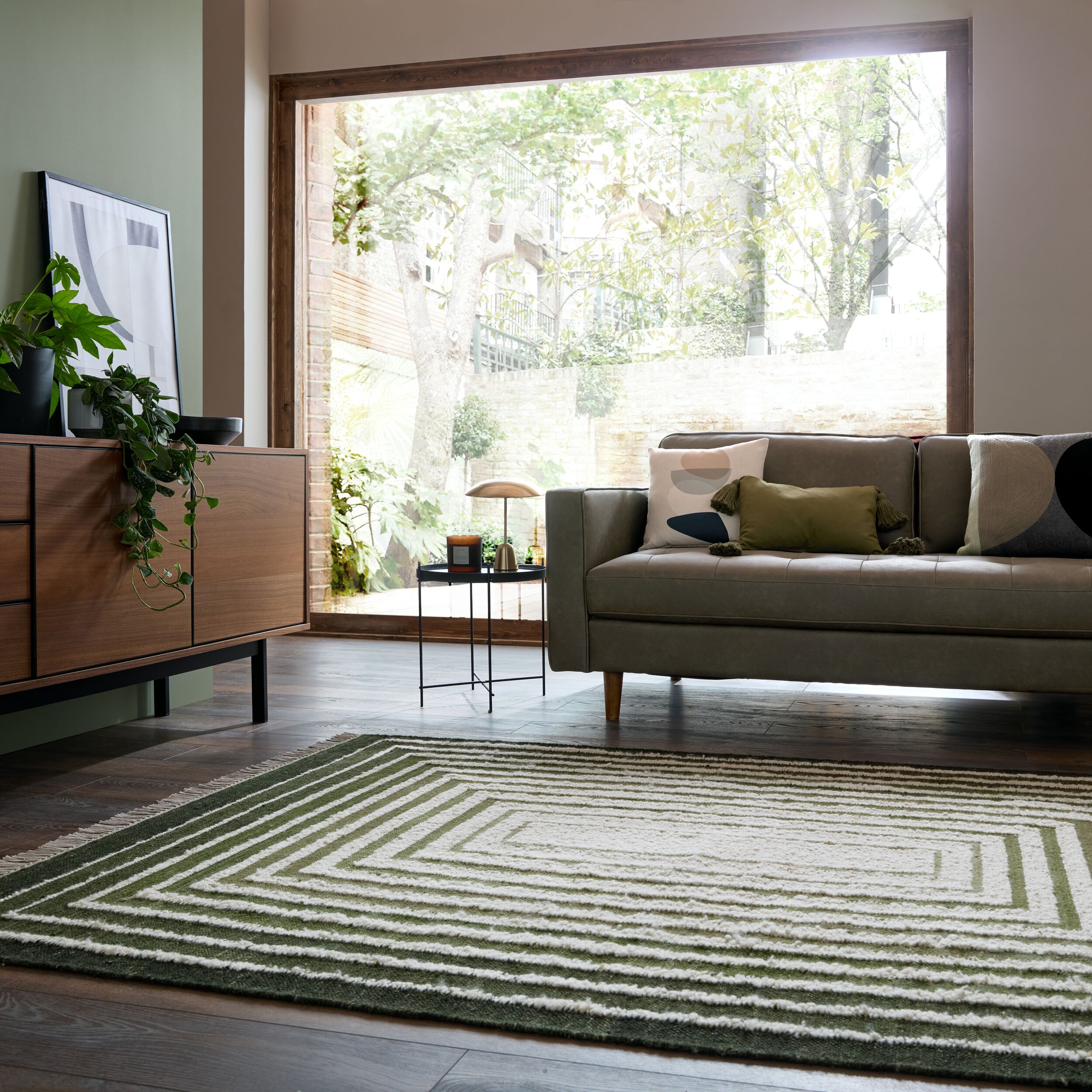 FLAIR RUGS Teppich "BOUCLE WOOL FRAME" rechteckig 0 mm Höhe
