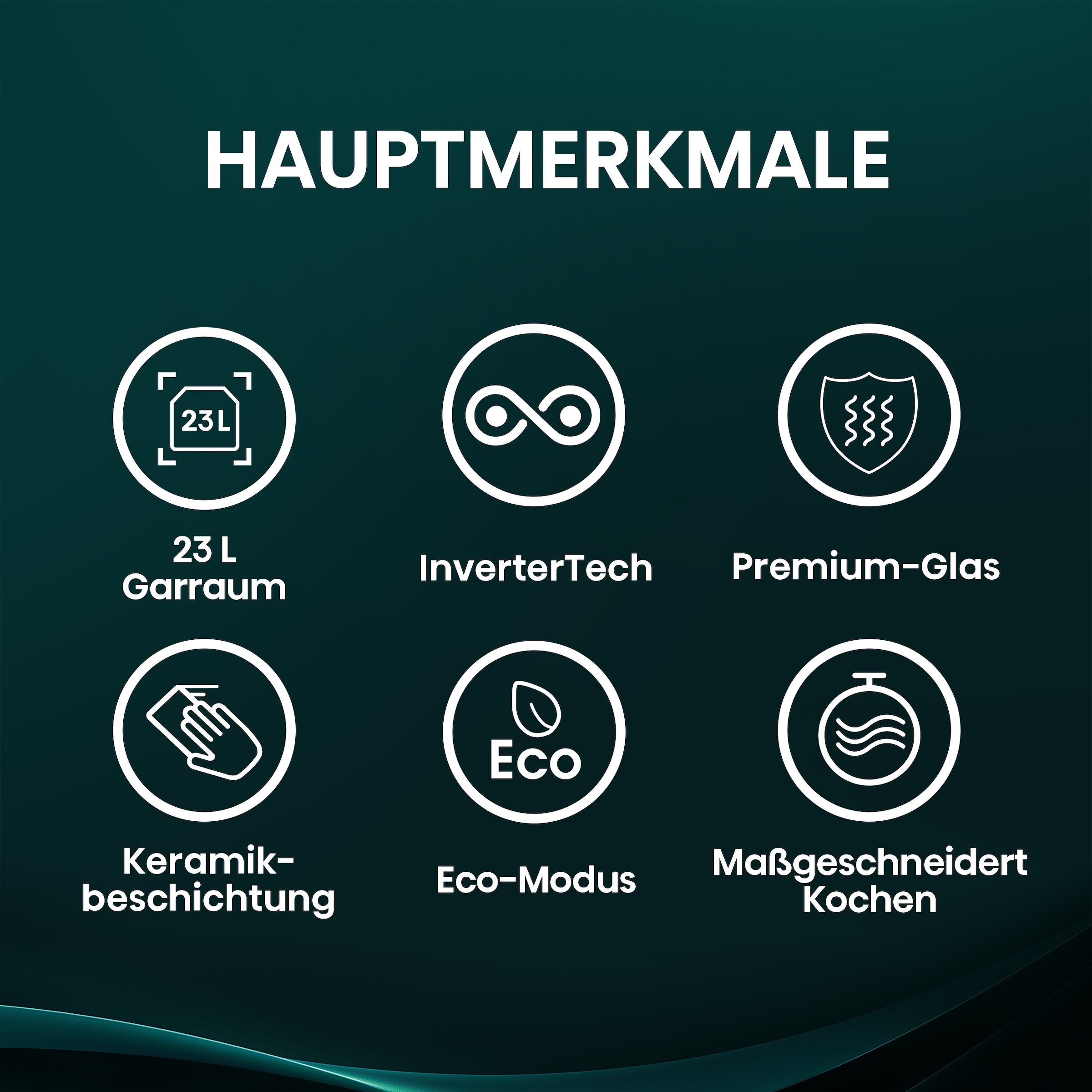 Hisense Mikrowelle »H23MOBS4HI«, Mikrowelle, 1400 W