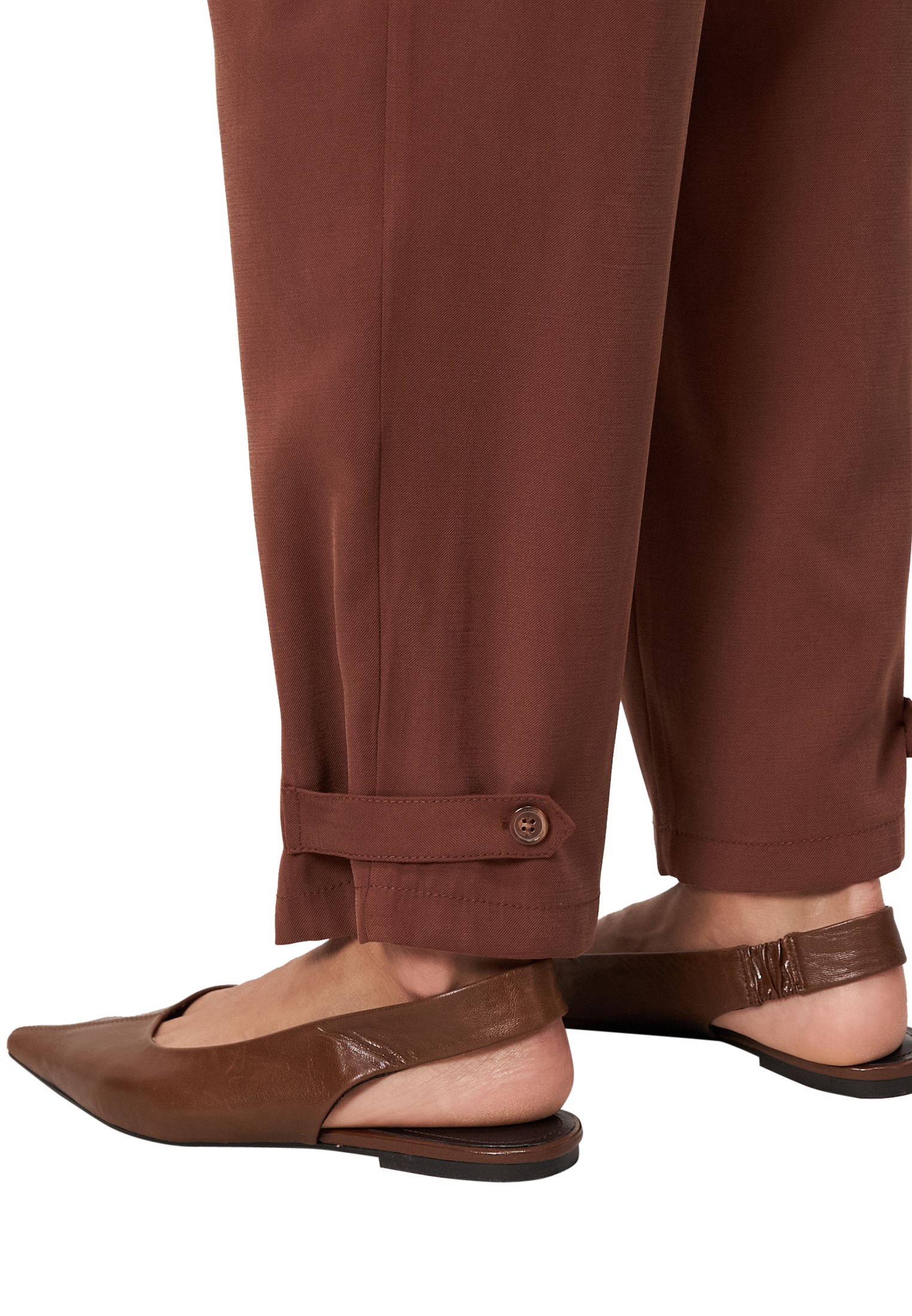 Zero Stoffhose »zero Damen Hose mit schmalem Bein 26 Inch«, Falten