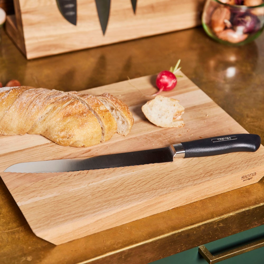 Siena Home Brotmesser »TREVISO«, (1 tlg.), mit zackigem Wellenschliff, ideal für Brot, 21 cm