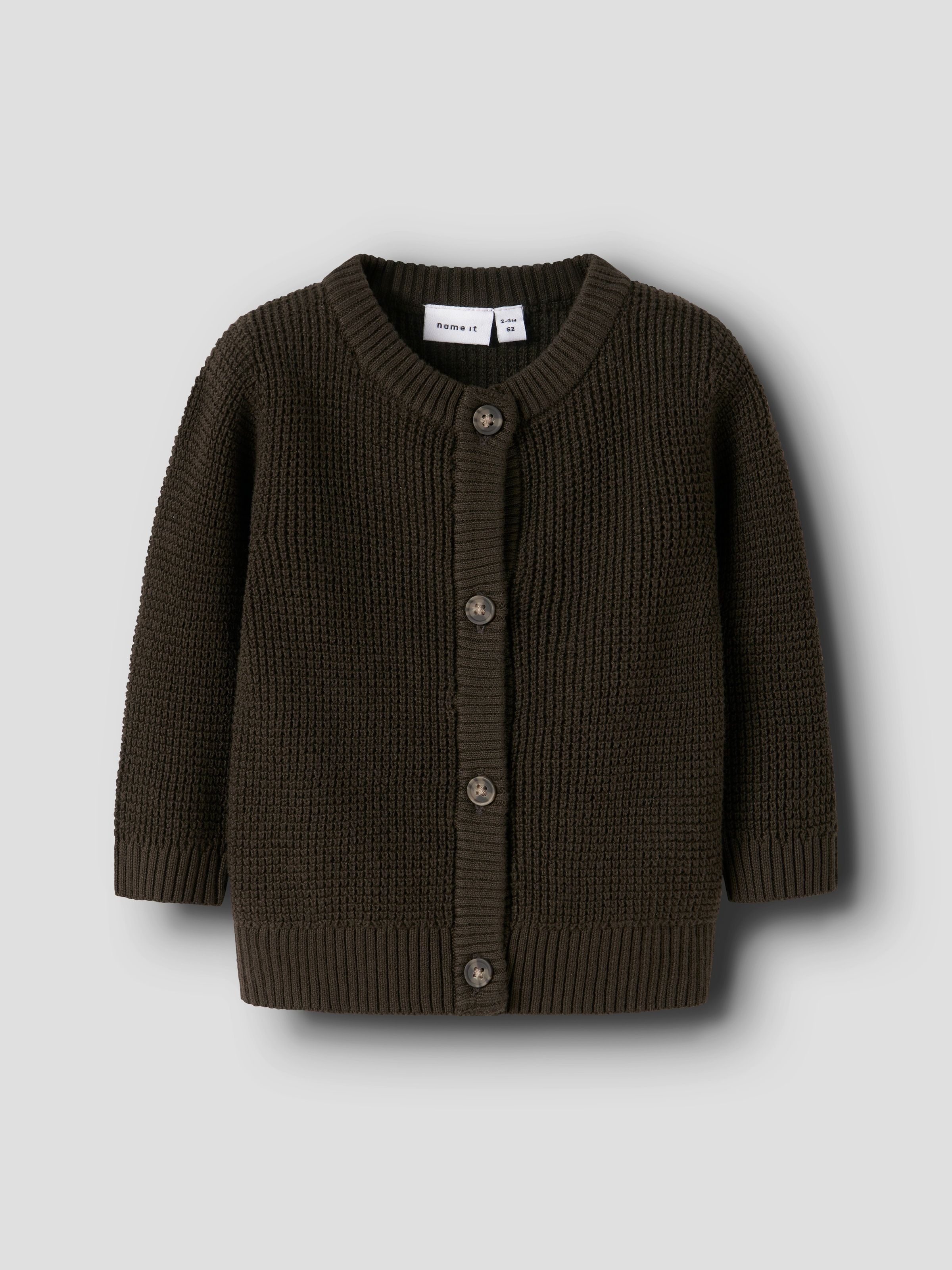 Name It Strickjacke »NBNBUBBA LS KNIT CARD NOOS«, in dezent strukturierter Qualität