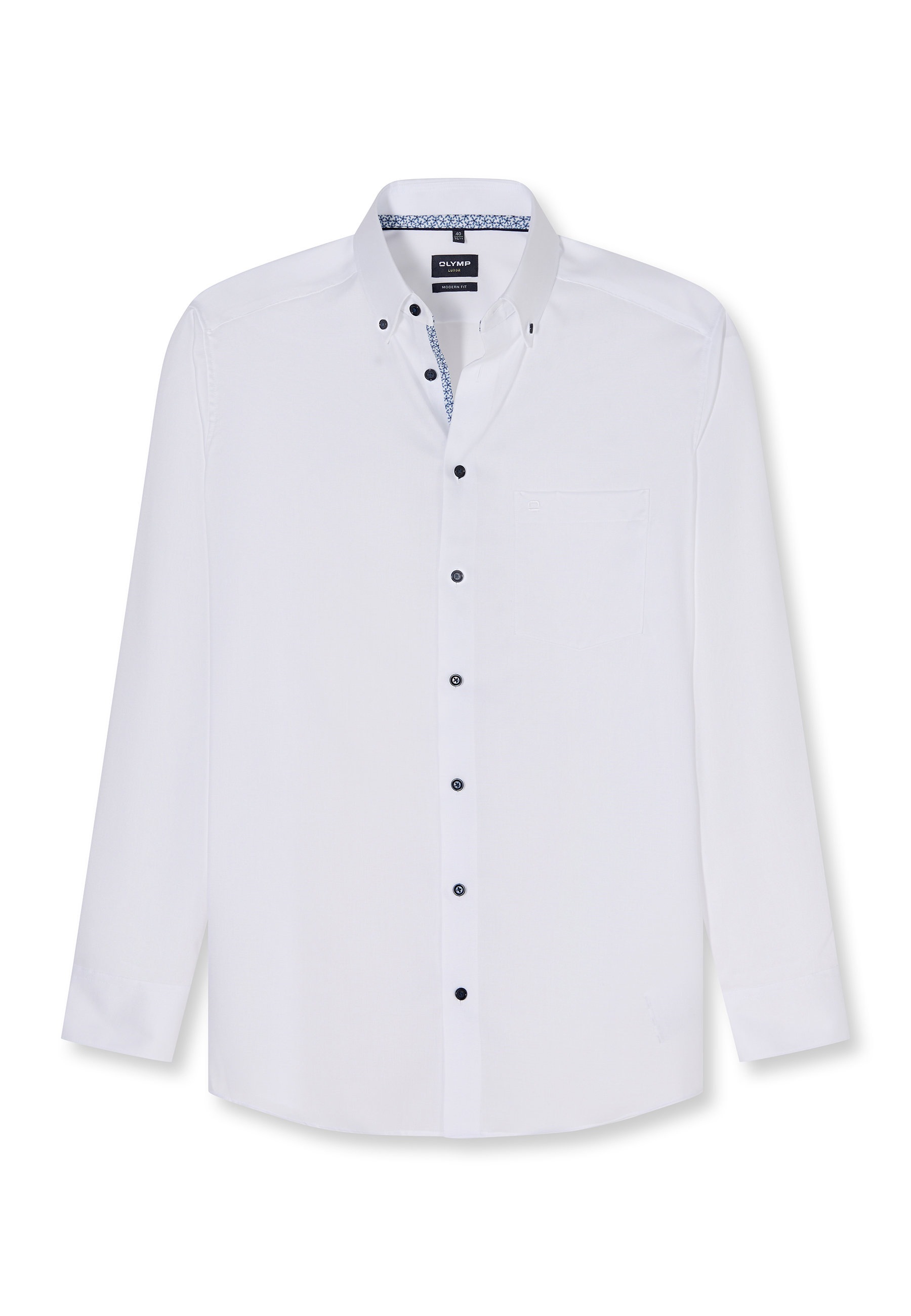 OLYMP Luxor Button-down Shirt Modern Fit White 39 7
