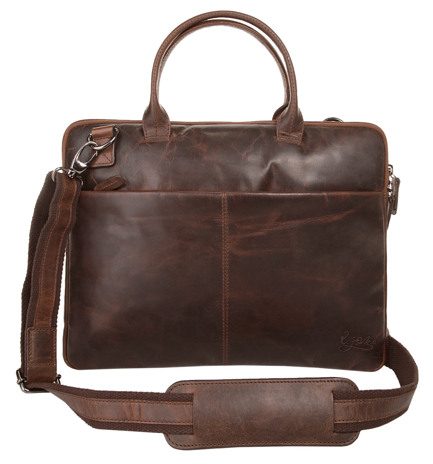 X-Zone Laptoptasche, echt Leder