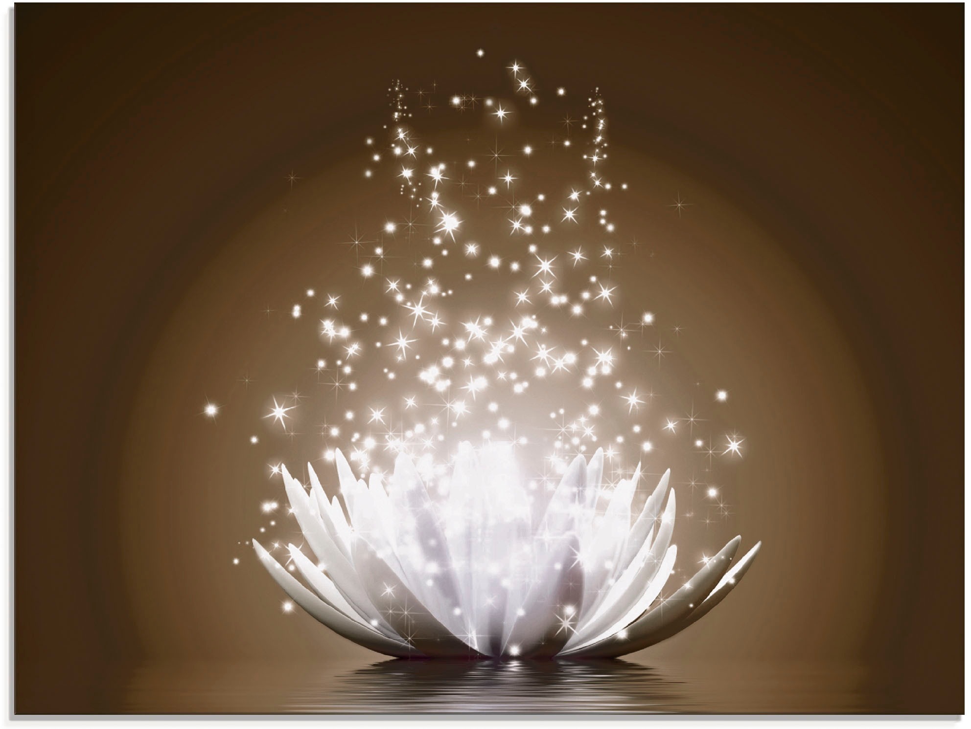 Artland Glasbild "Magie der Lotus-Blume" Blumen 1 Stk. tlg. günstig online kaufen