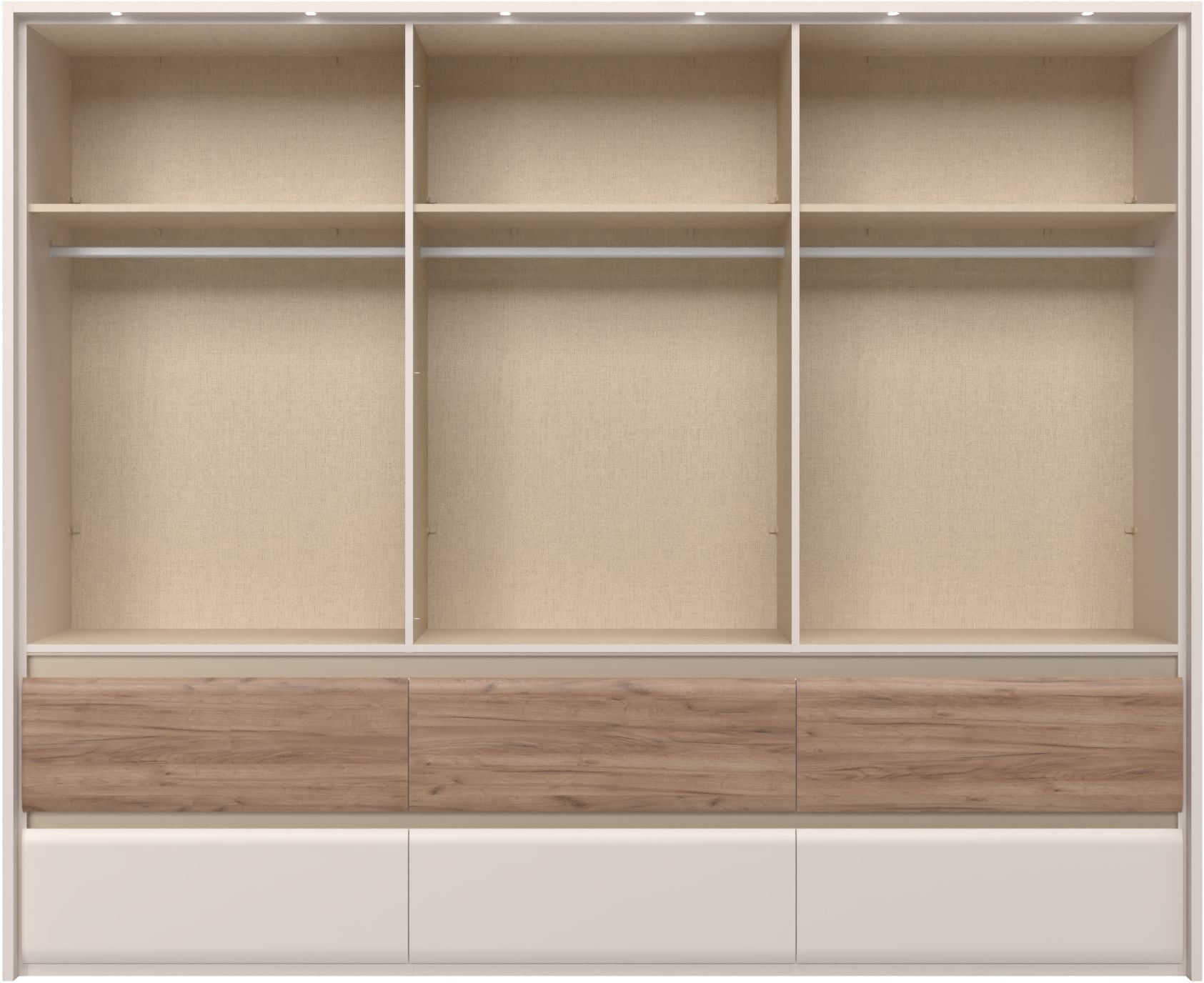 Places of Style Kleiderschrank »Invictus«, UV lackiert, mit LED Beleuchtung, Soft-Close Funktion