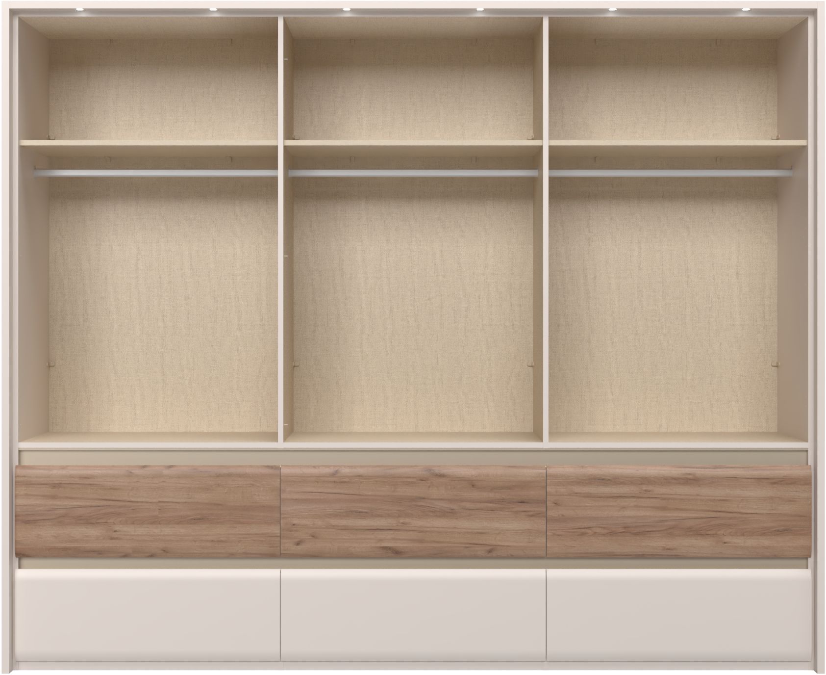 Thumbnail - Places of Style Kleiderschrank "Invictus, UV lackiert, FSC-zertifiziert, grifflose Optik", (abgerundete Schubladen aus M...