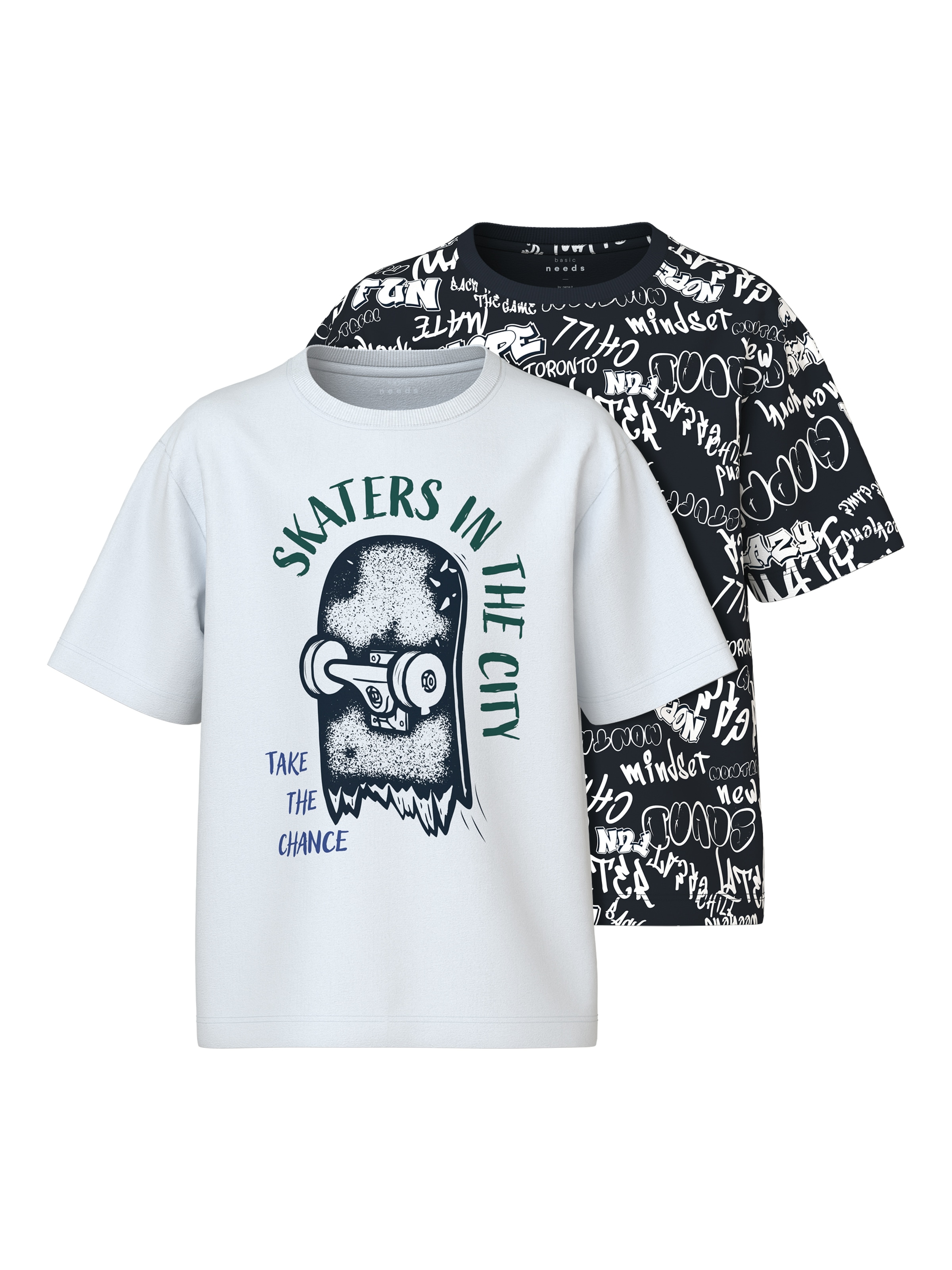 Name It Kurzarmshirt »NKMVELDO 2P SS NREG TOP«...