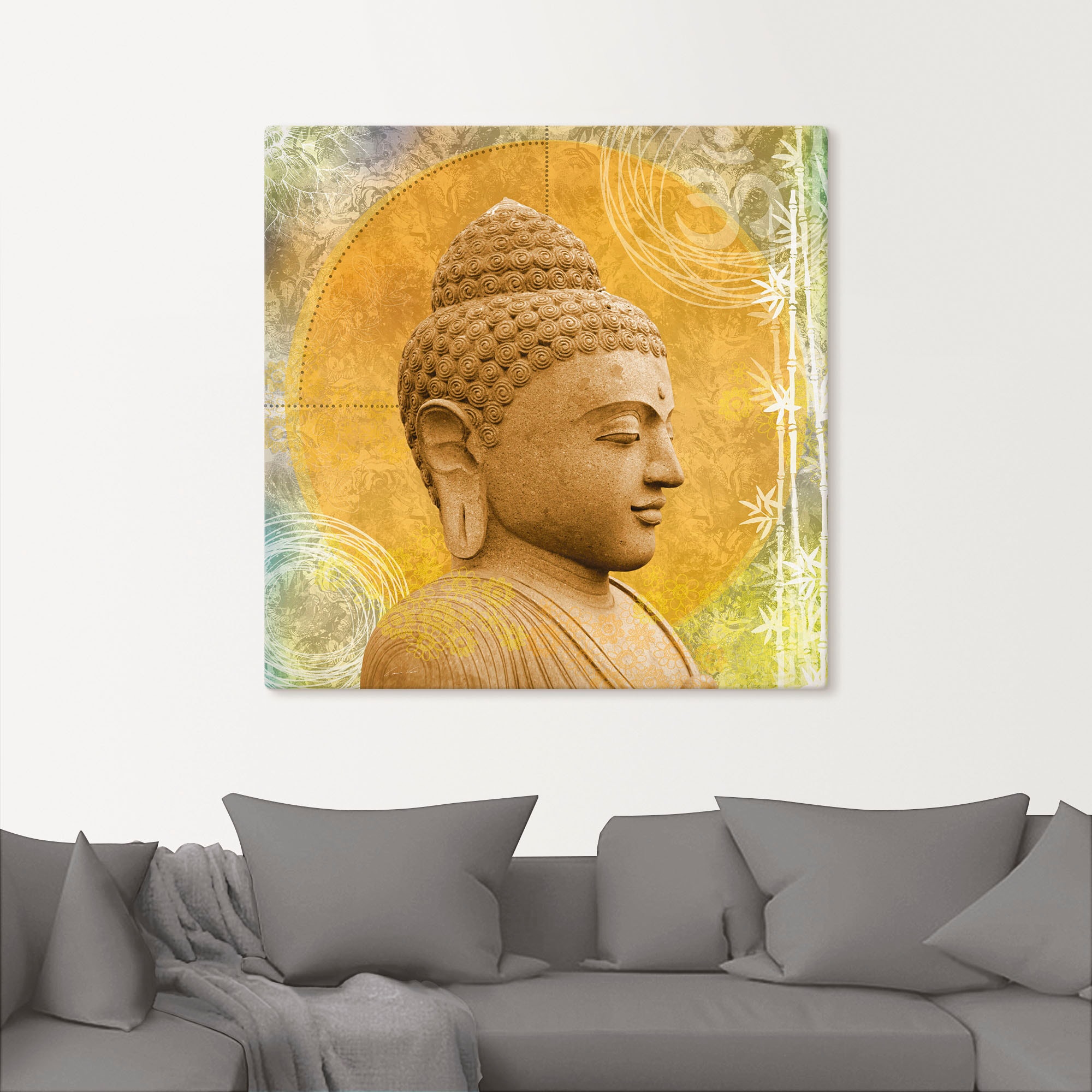 Artland Wandbild »Buddha II«, Spa, (1 St.), als Alubild, Outdoorbild, Leinwandbild, Wandaufkleber, versch. Größen