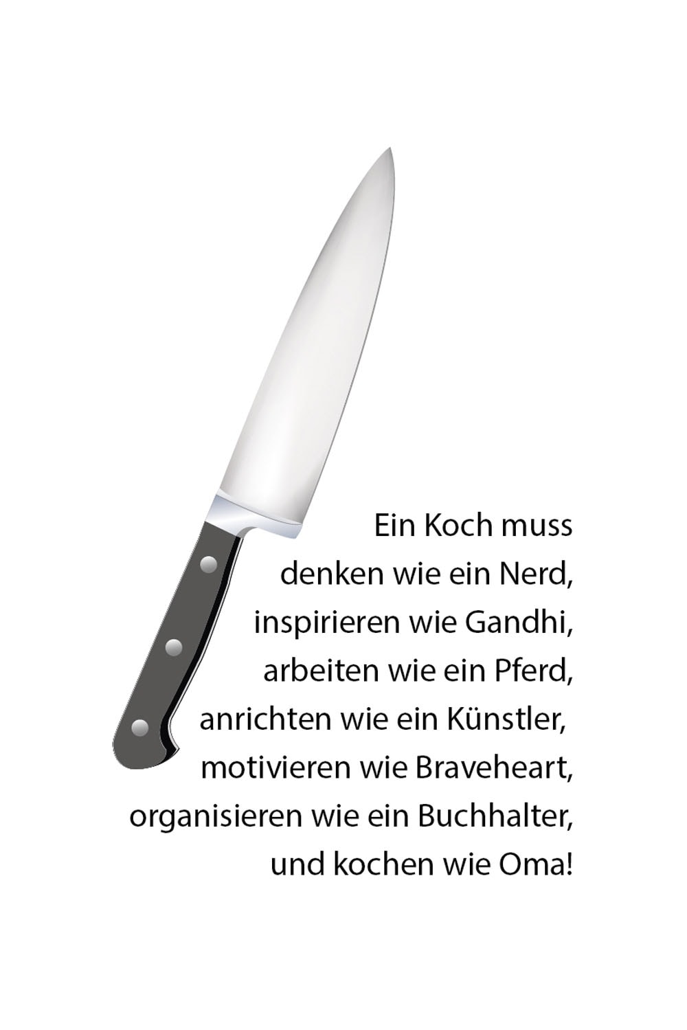 queence Wanddekoobjekt "Messer", Stahlschild, Blechschild, Spruch, Witzig, günstig online kaufen