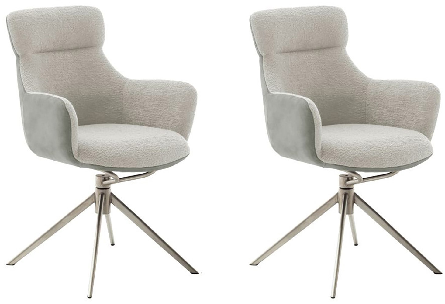 MCA furniture Esszimmerstuhl "PELION", Feingewebe, (2er-Set), drehbar 360, günstig online kaufen