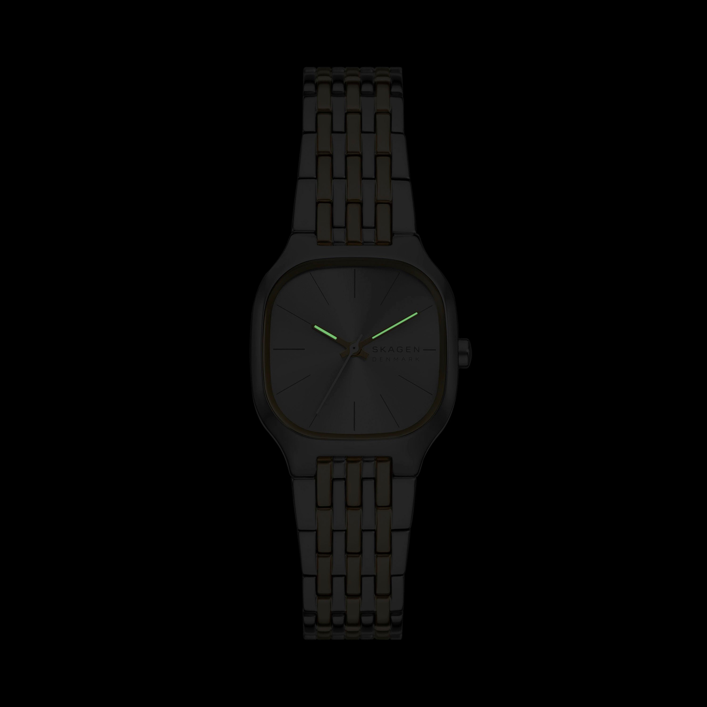 Skagen Quarzuhr »MELLEM LILLE«, Armbanduhr, Damenuhr, Edelstahlarmband, analog