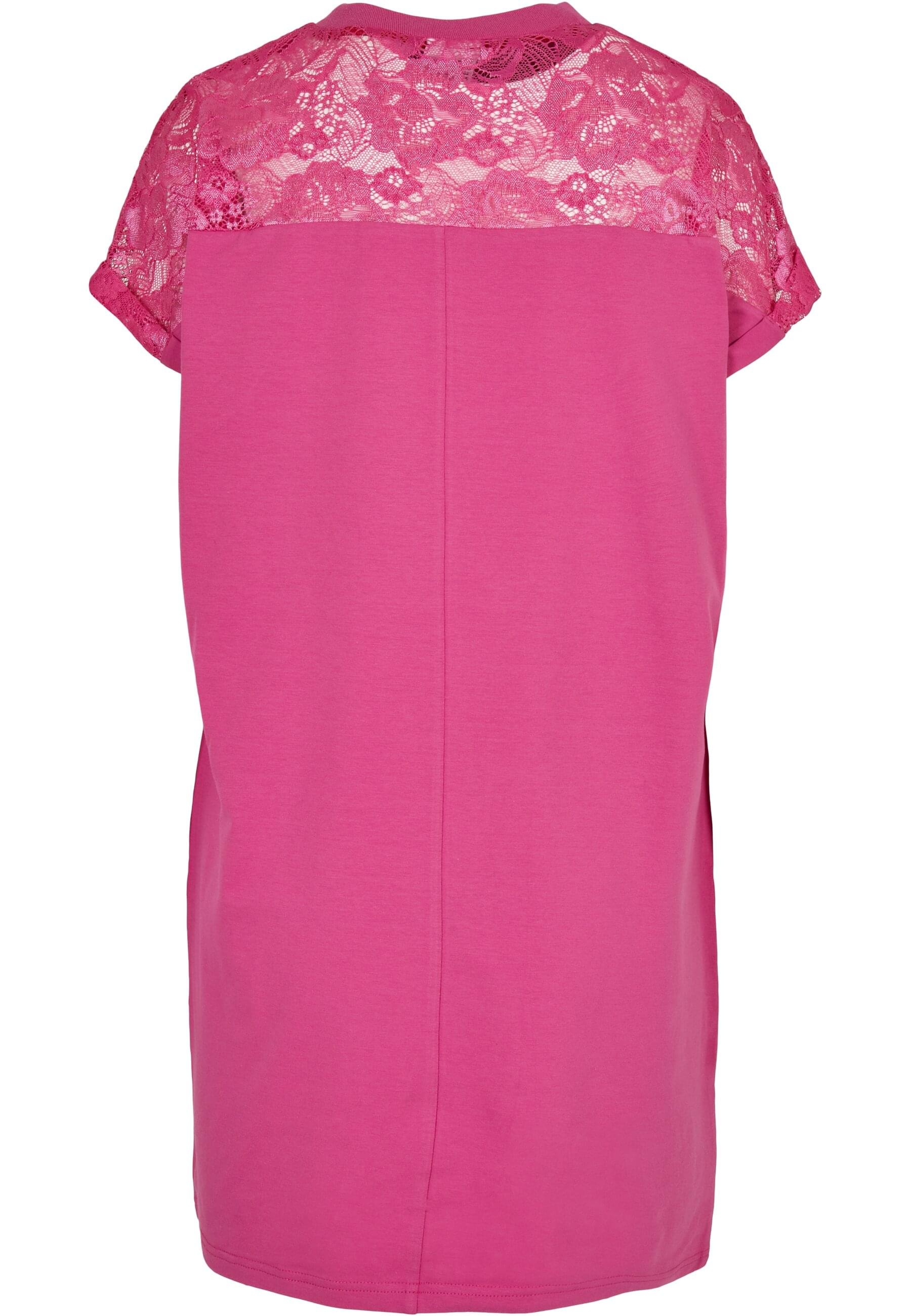 URBAN CLASSICS Shirtkleid »Urban Classics Damen Ladies Lace Tee Dress«, (1 tlg.)
