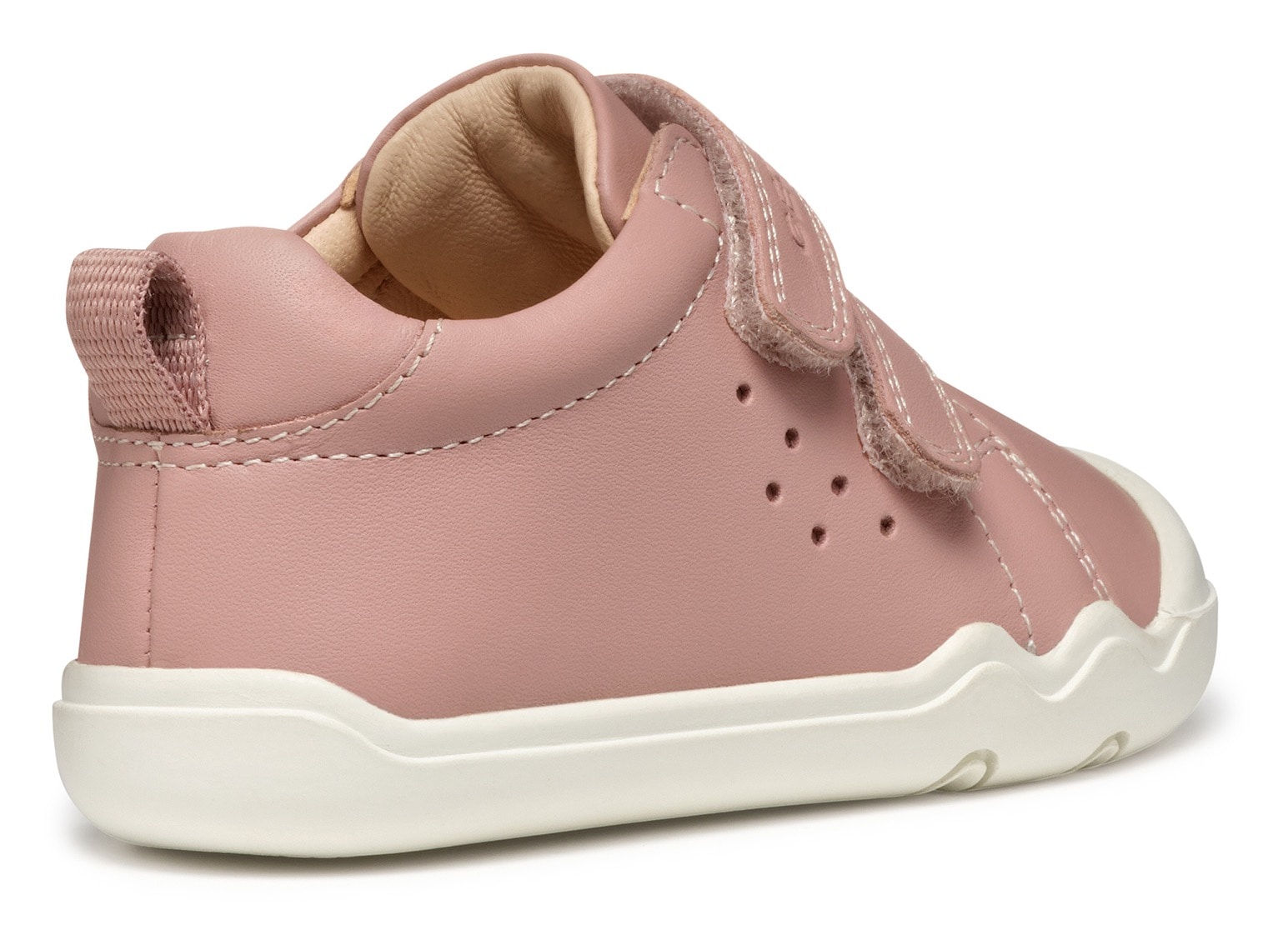 Geox Sneaker »B STEPPIEUP GIRL«, Sneaker, Klettschuh, Babyschuh mit modischer Perforierung