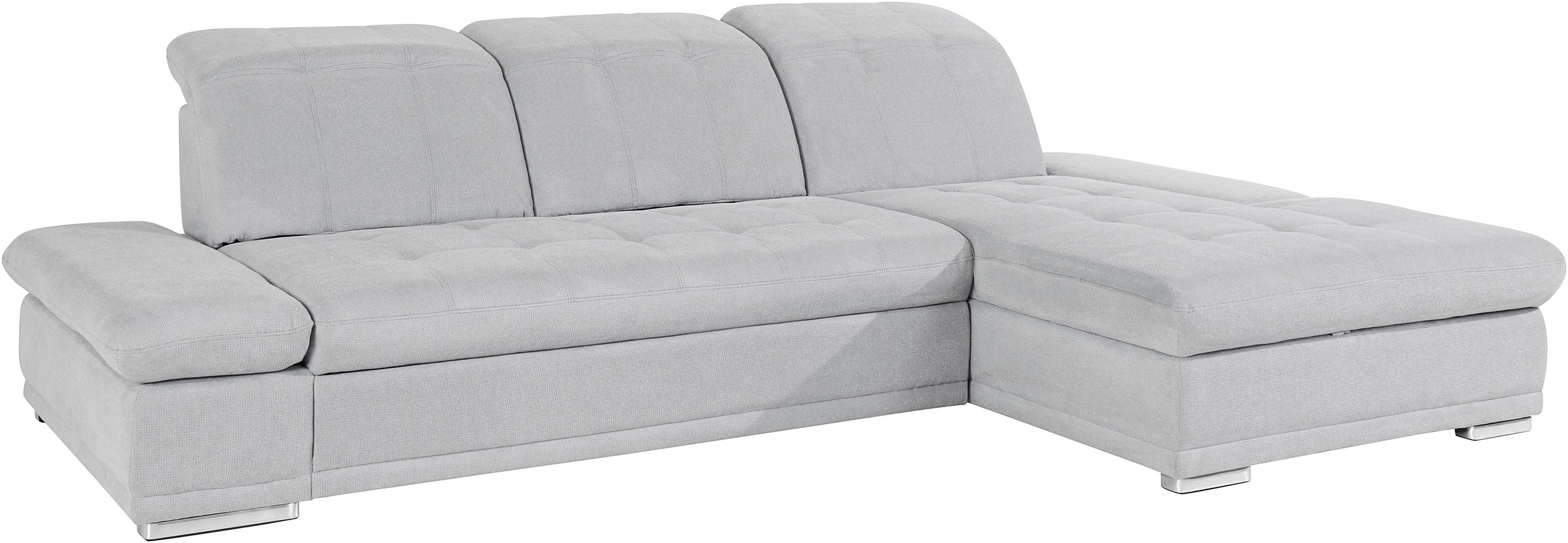COTTA Ecksofa »Holiday L-Form mit Sitztiefen-, Armteil- und Kopfteilverstellung«, wahlweise mit Bettfunktion & Bettkasten