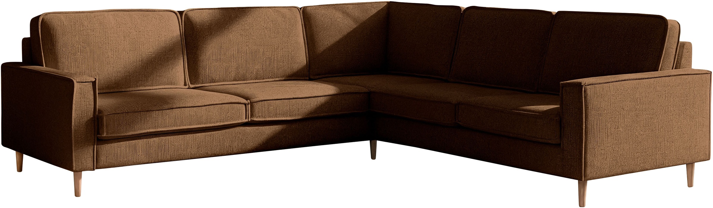 Home affaire Ecksofa "Pinto Skandi, 290 cm, Chenille, Struktur, Ottomane li günstig online kaufen